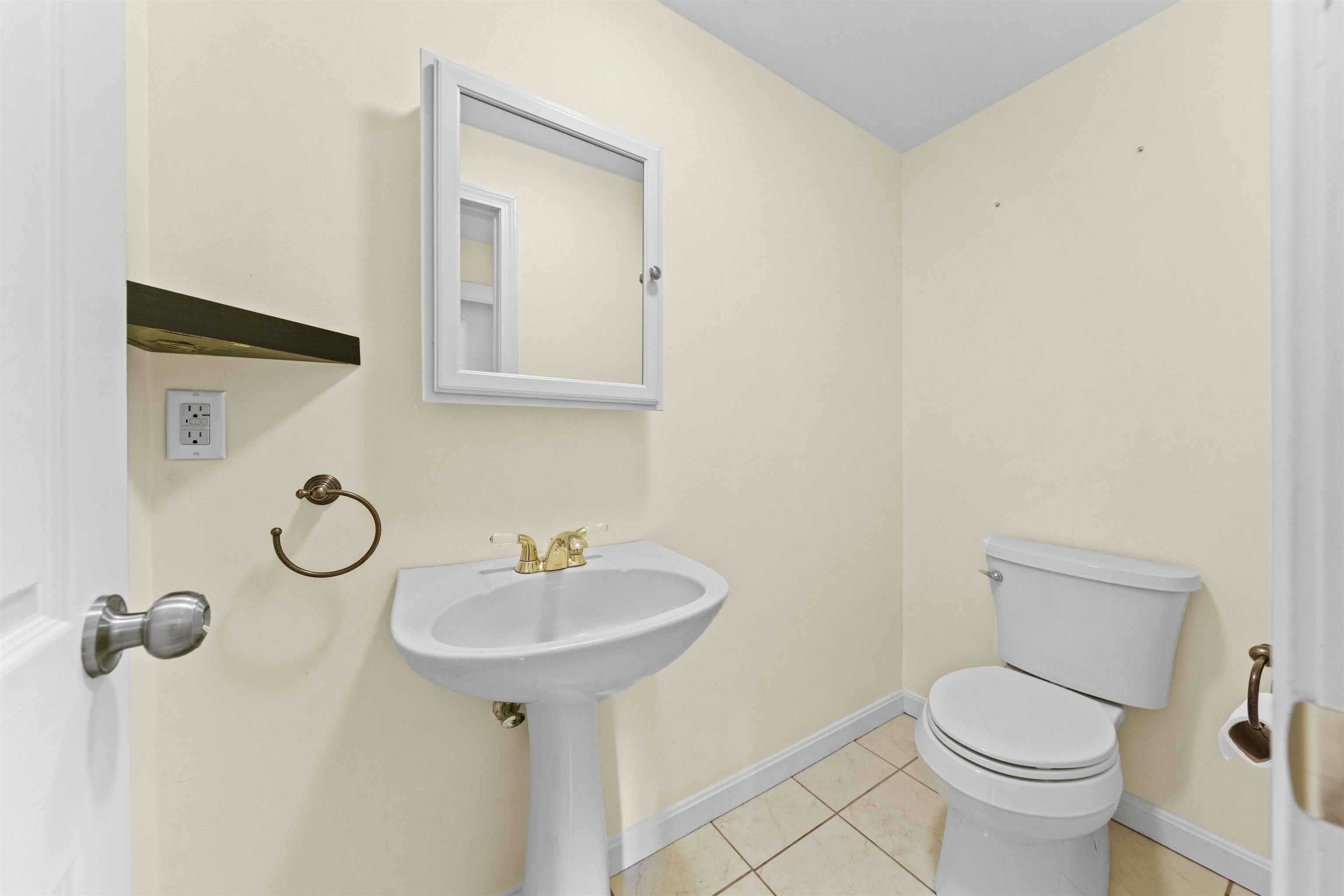 1/2 bath first floor