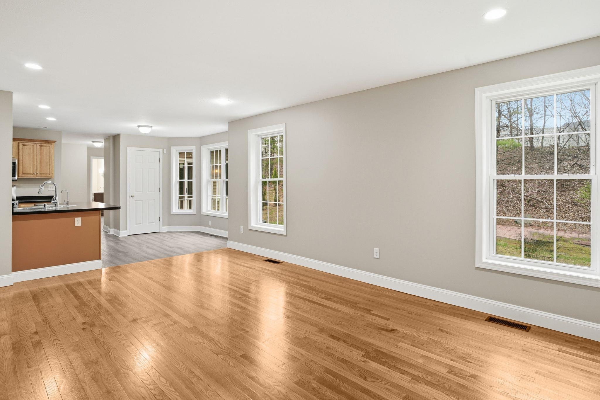 Family Room looking to Kitchen area