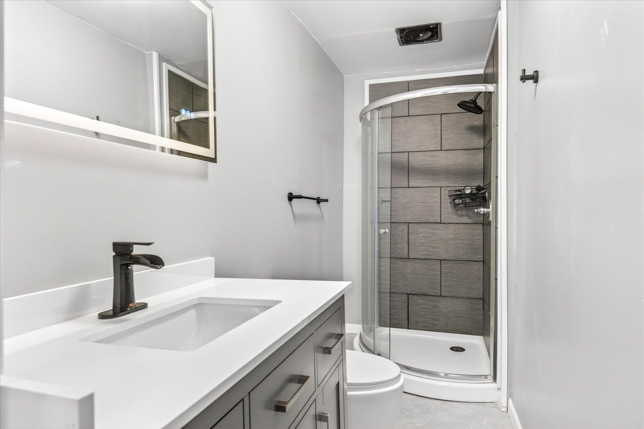 First level 3/4 bath