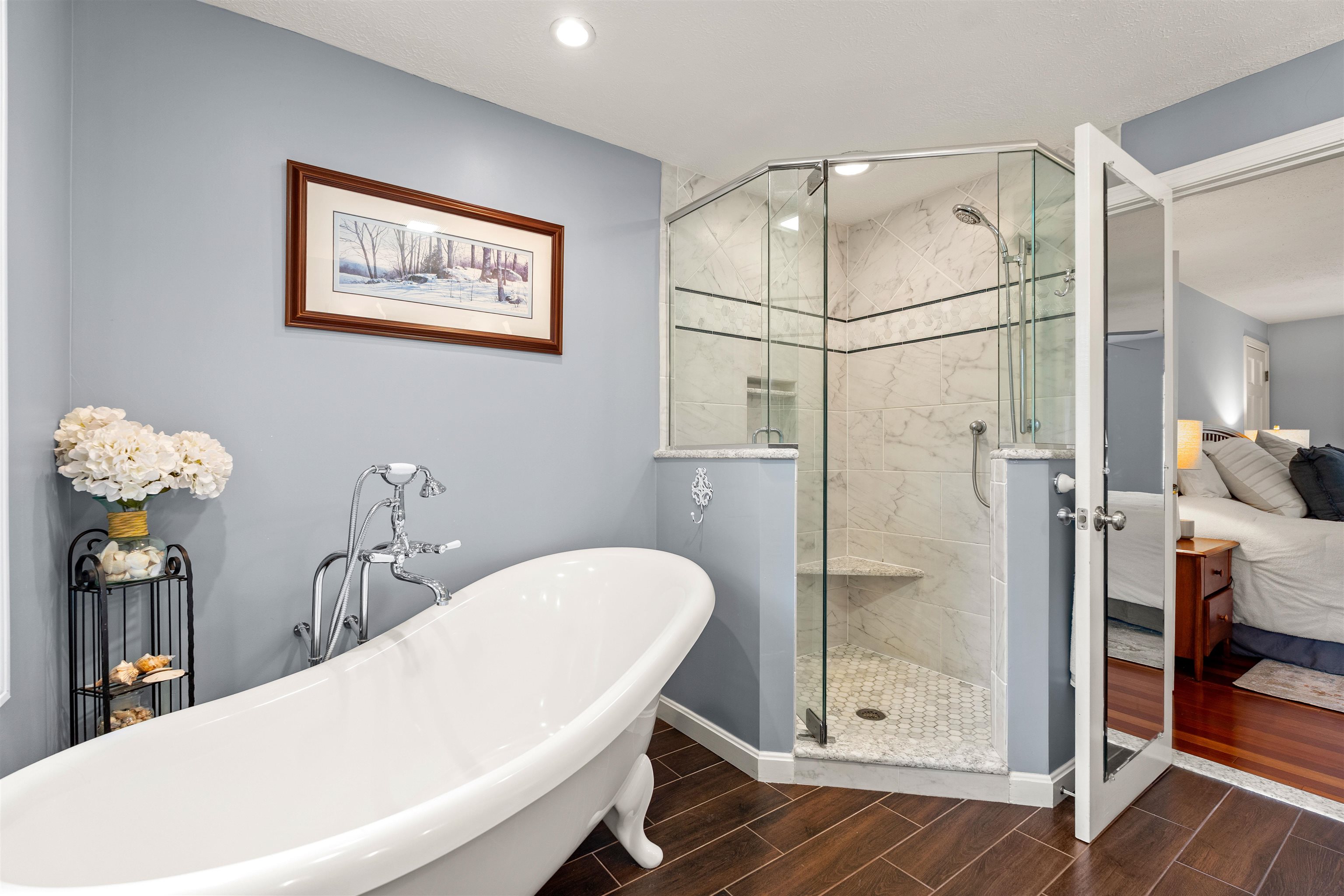 Claw Tub and Tile shower