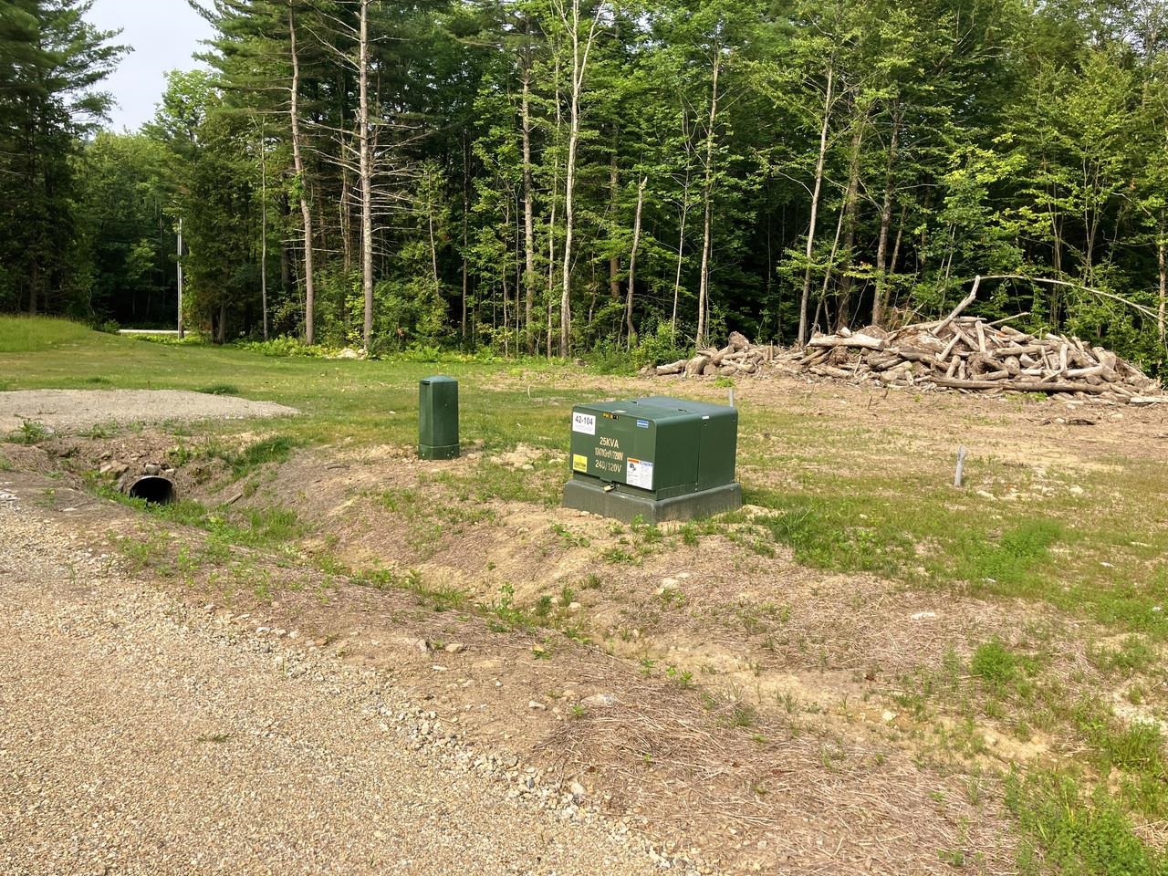 Underground utilities on site