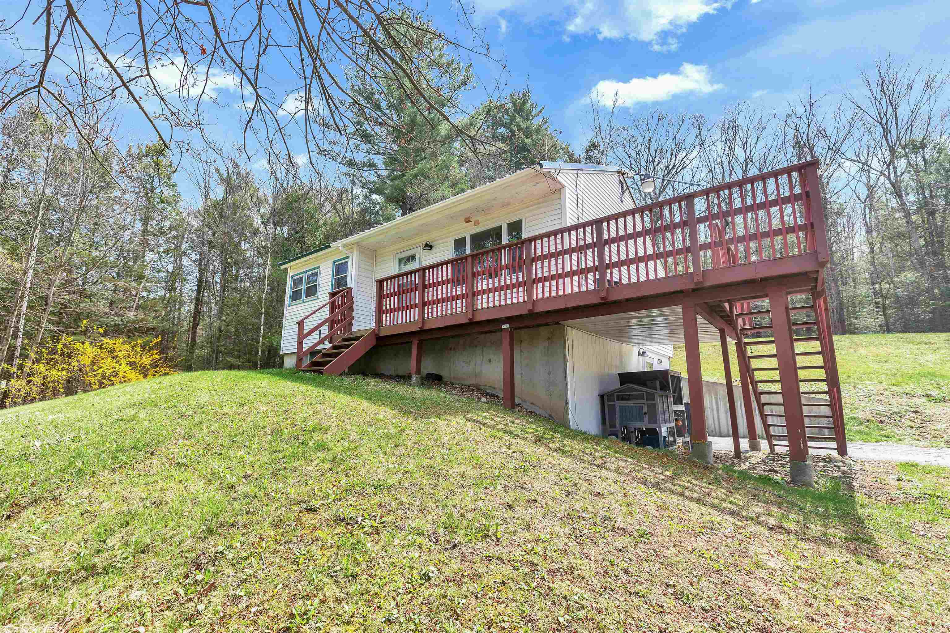 Set back from the road