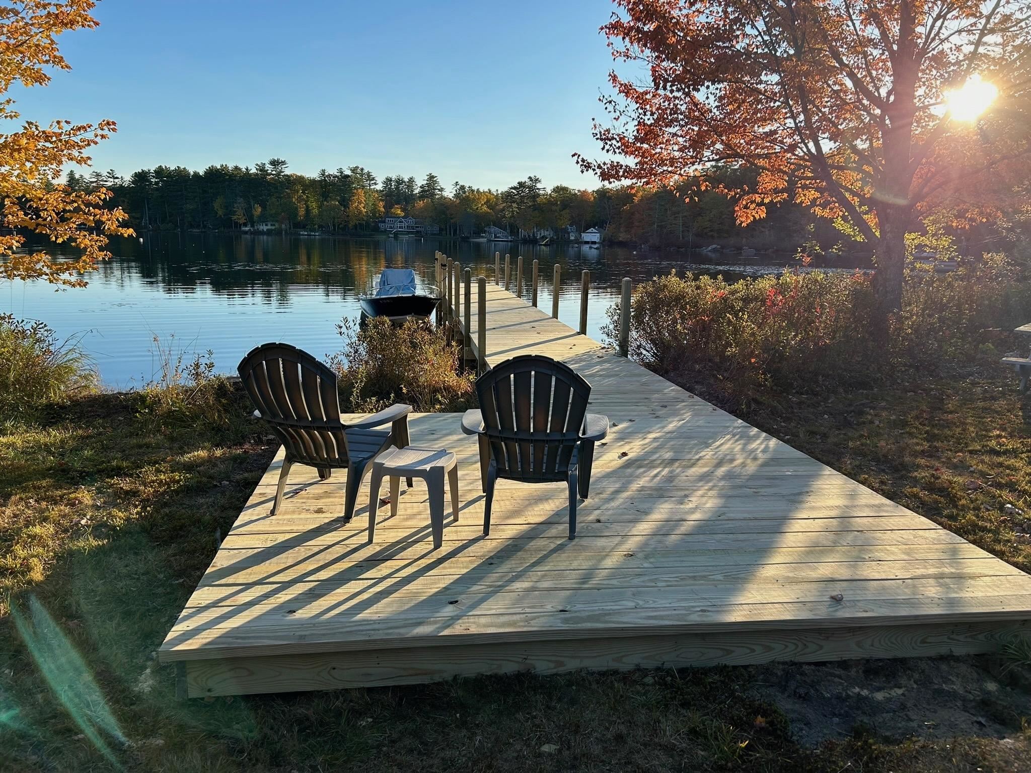 Deck and dock on Winter Harbor