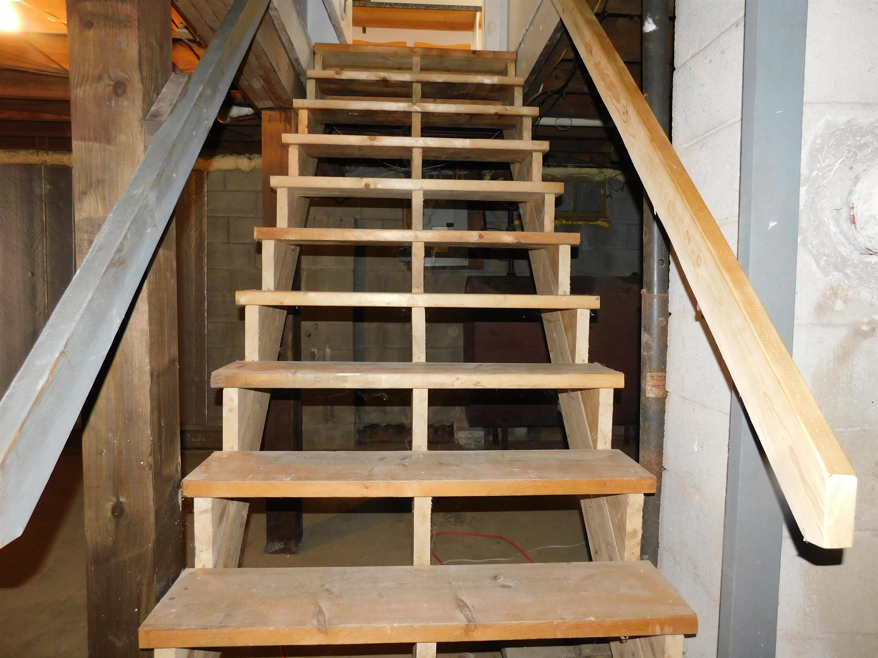 New basement stairs
