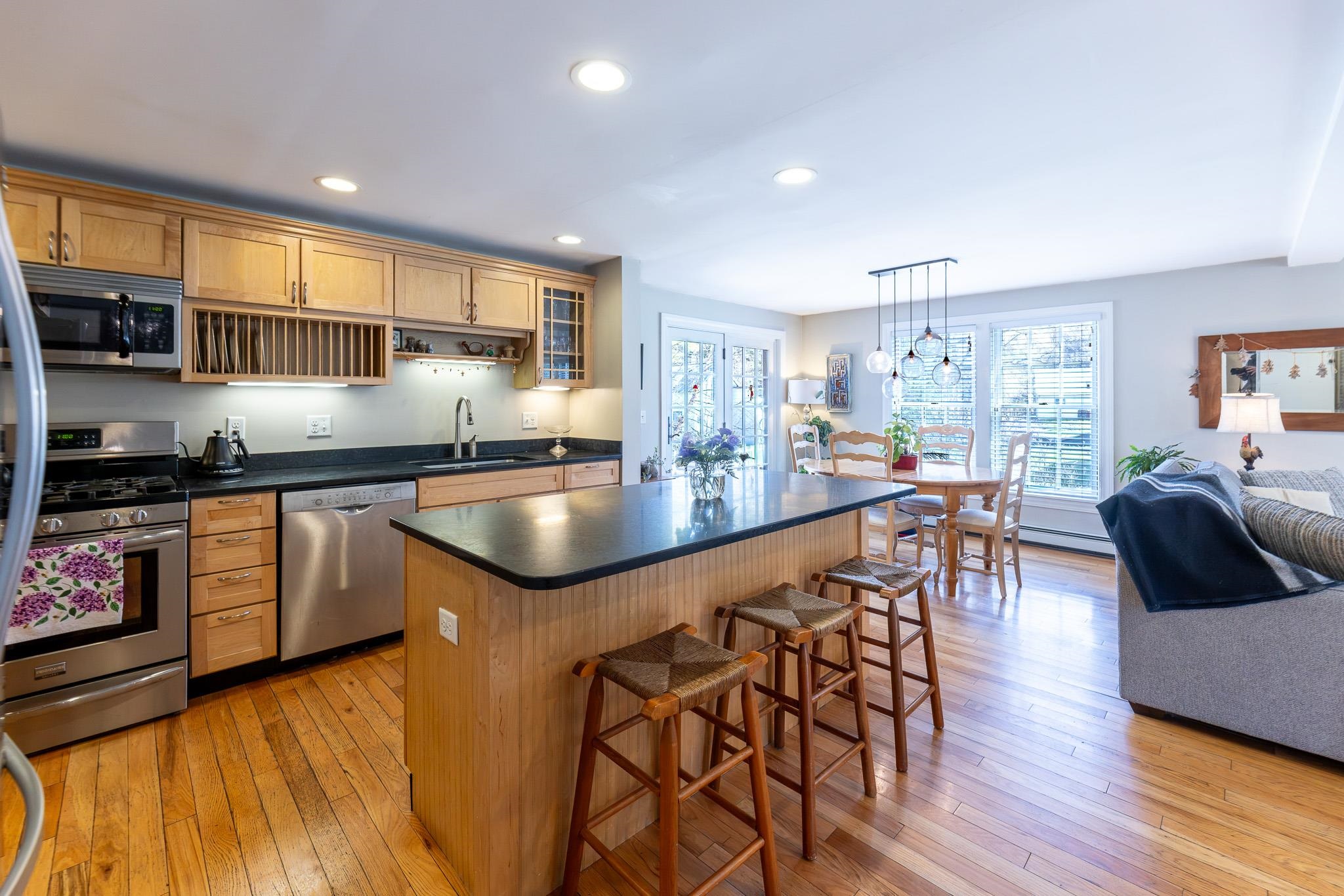 Kitchen/Dining/Living Room w/ Center Island
