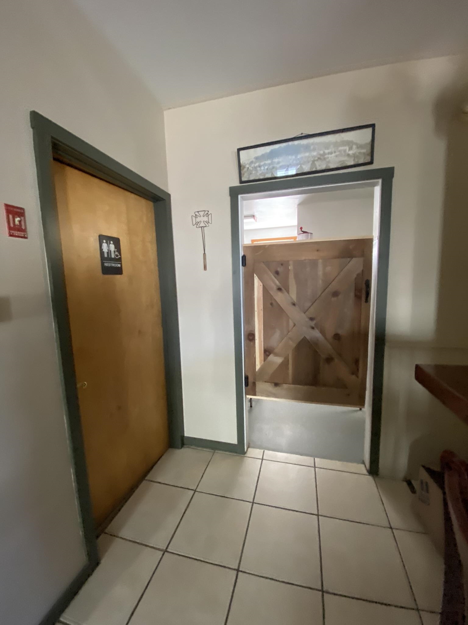 hall to kitchen and bath