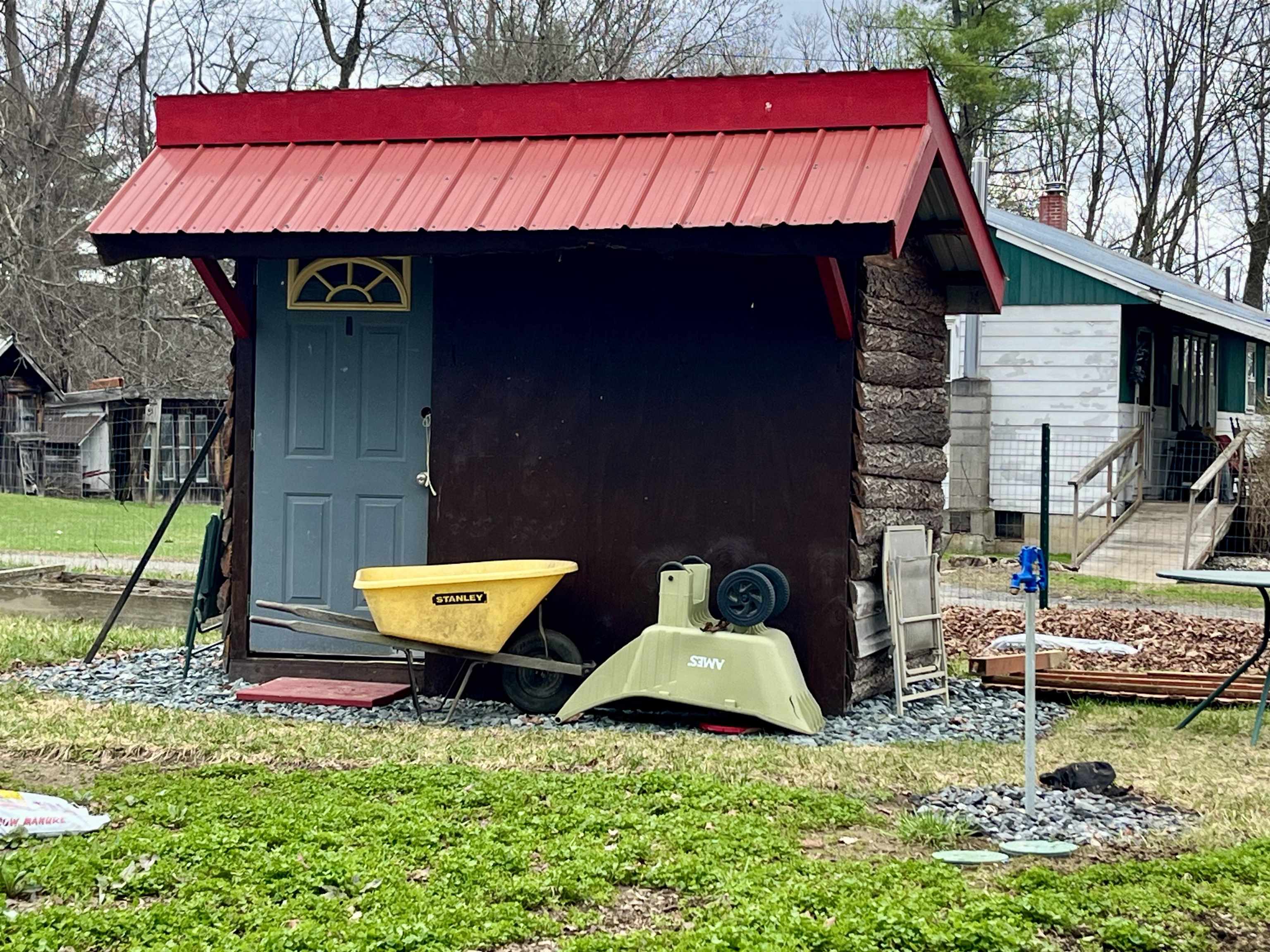 Shed and water
