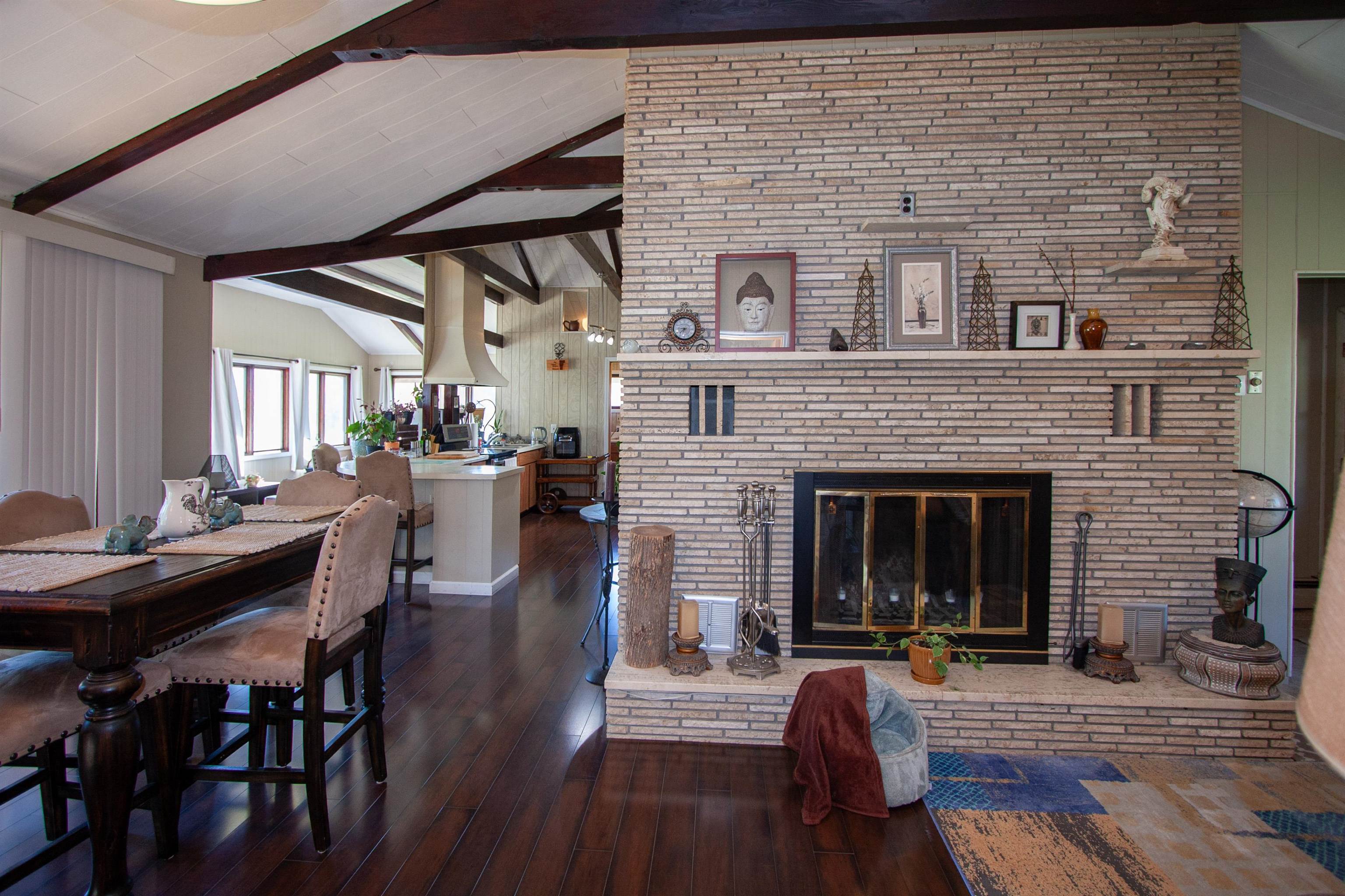 FLOOR TO CEILING FIREPLACE