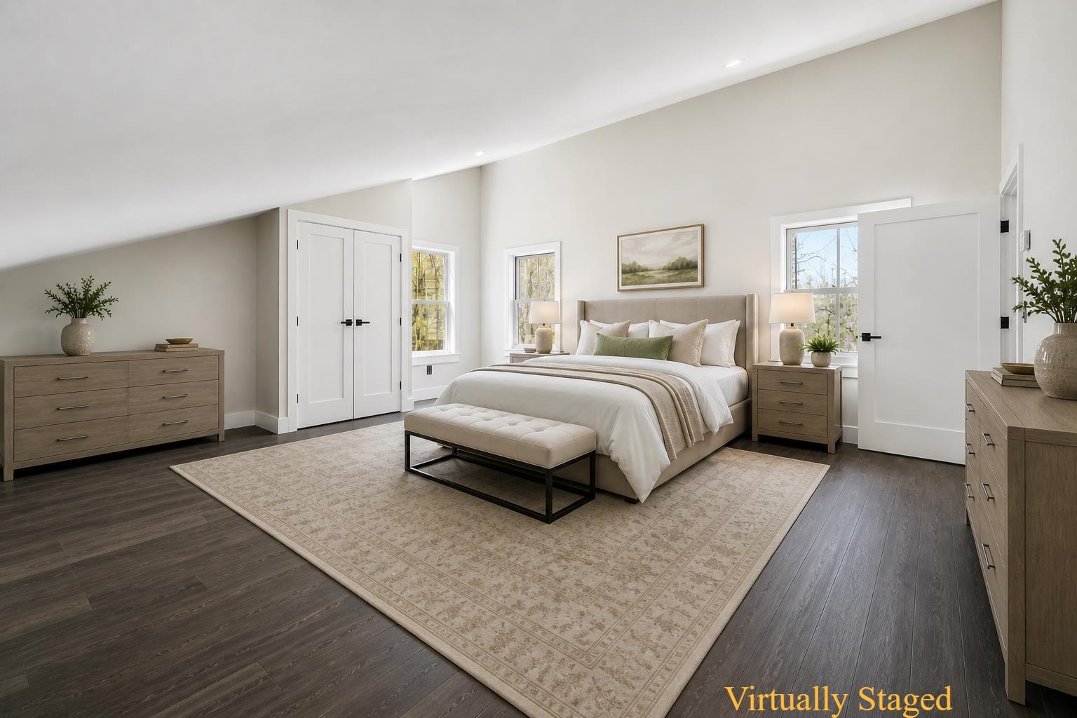 Virtually staged