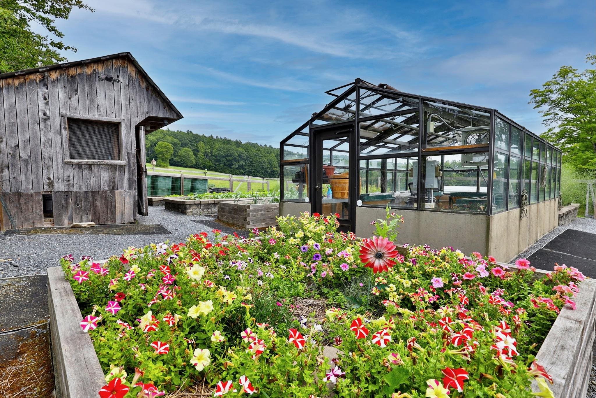 Equipment barn, greenhouse and gardens 25195321