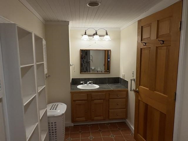 Bathroom adjacent to primary bedroom