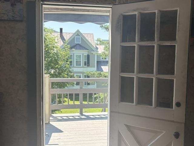 Doorway to 2nd floor apartment 