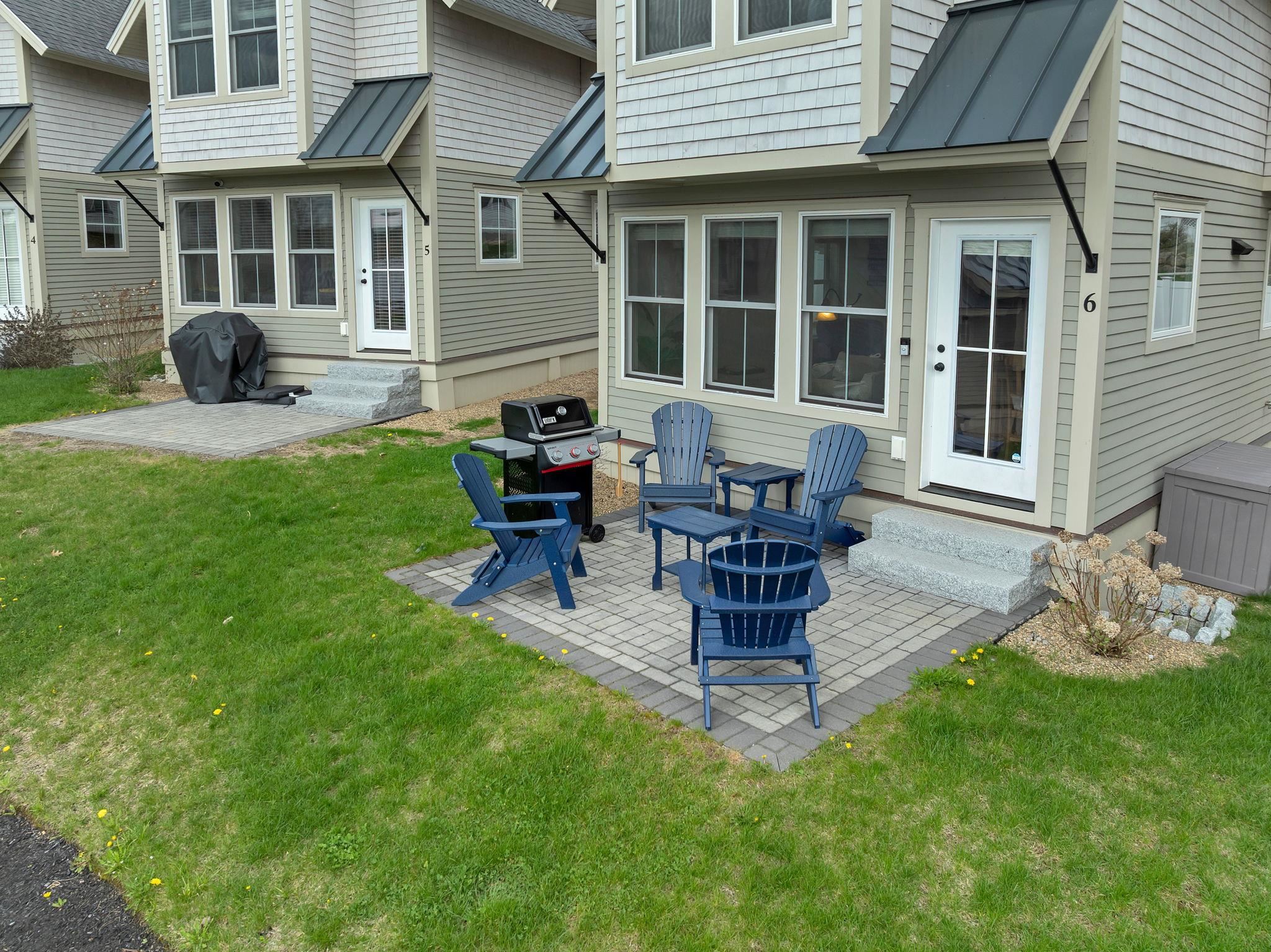 Patio with Winnipesaukee views