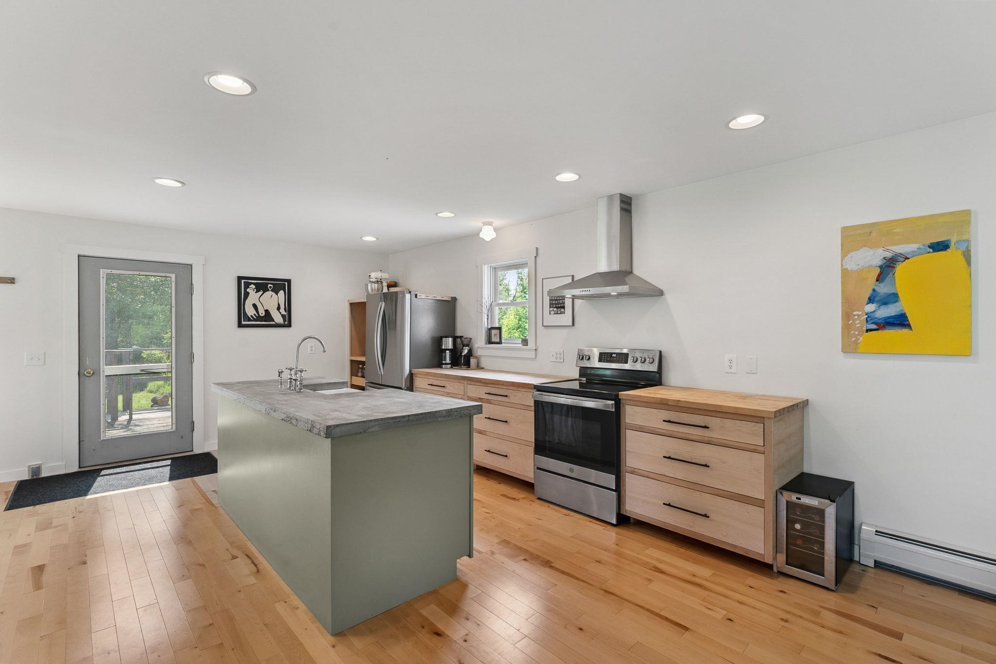 New kitchen with custom cabinetry