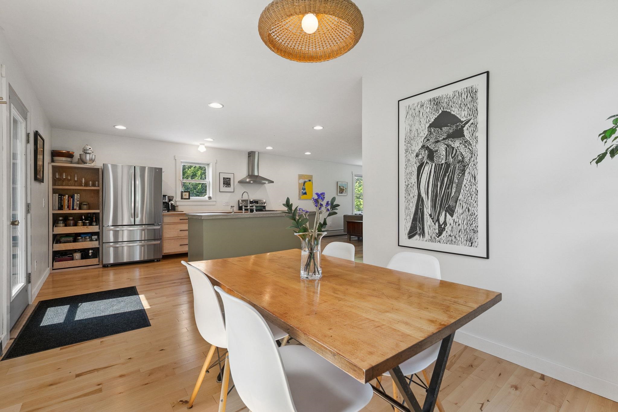 Separate dining area