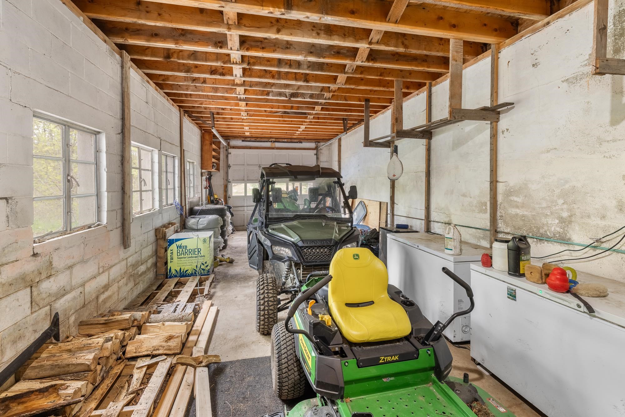 Lower level garage