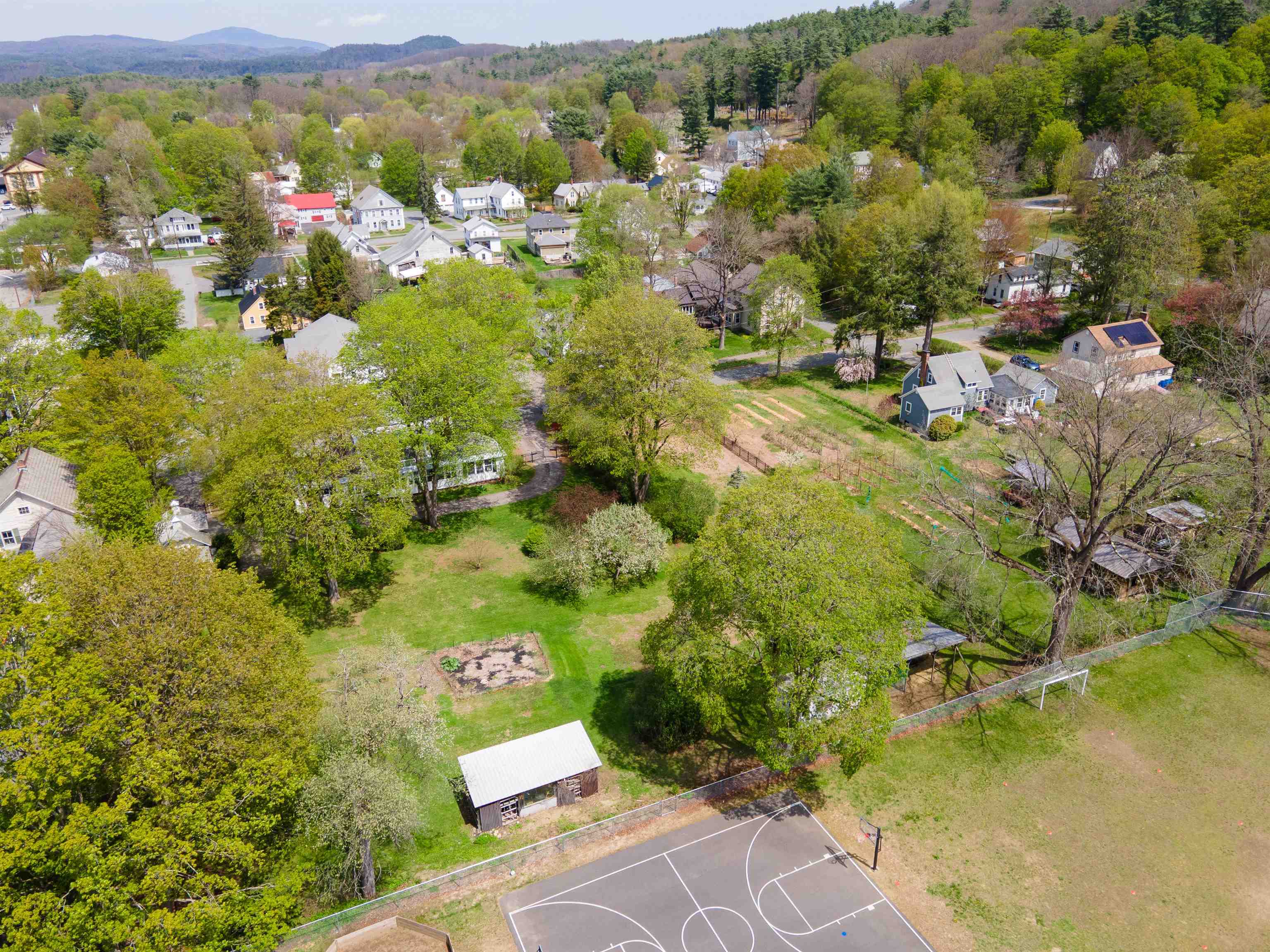 looking down at the back yard 25198627
