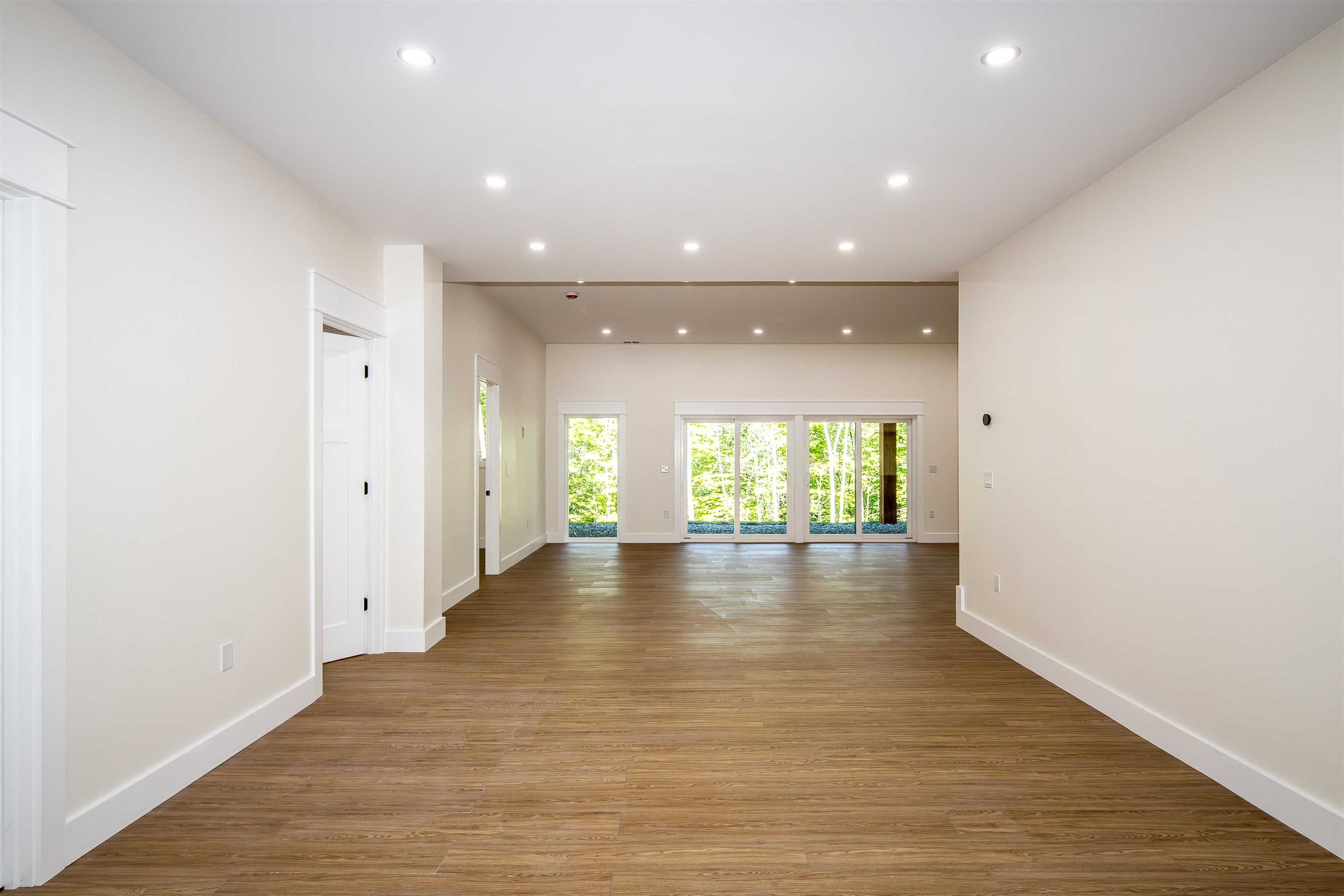 Lower level den area facing sliders to the lawn 25524697