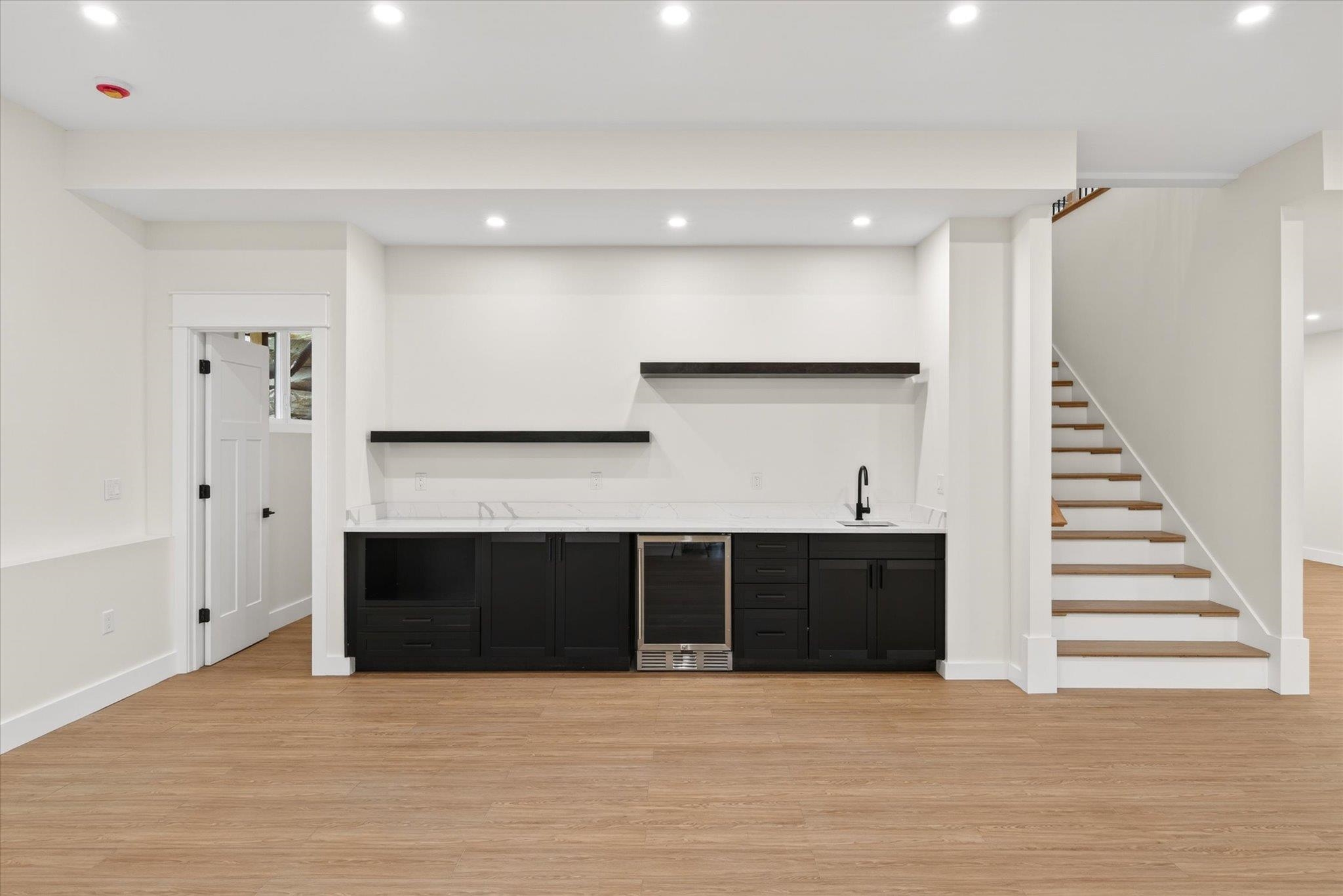 Custom wet bar for entertaining
