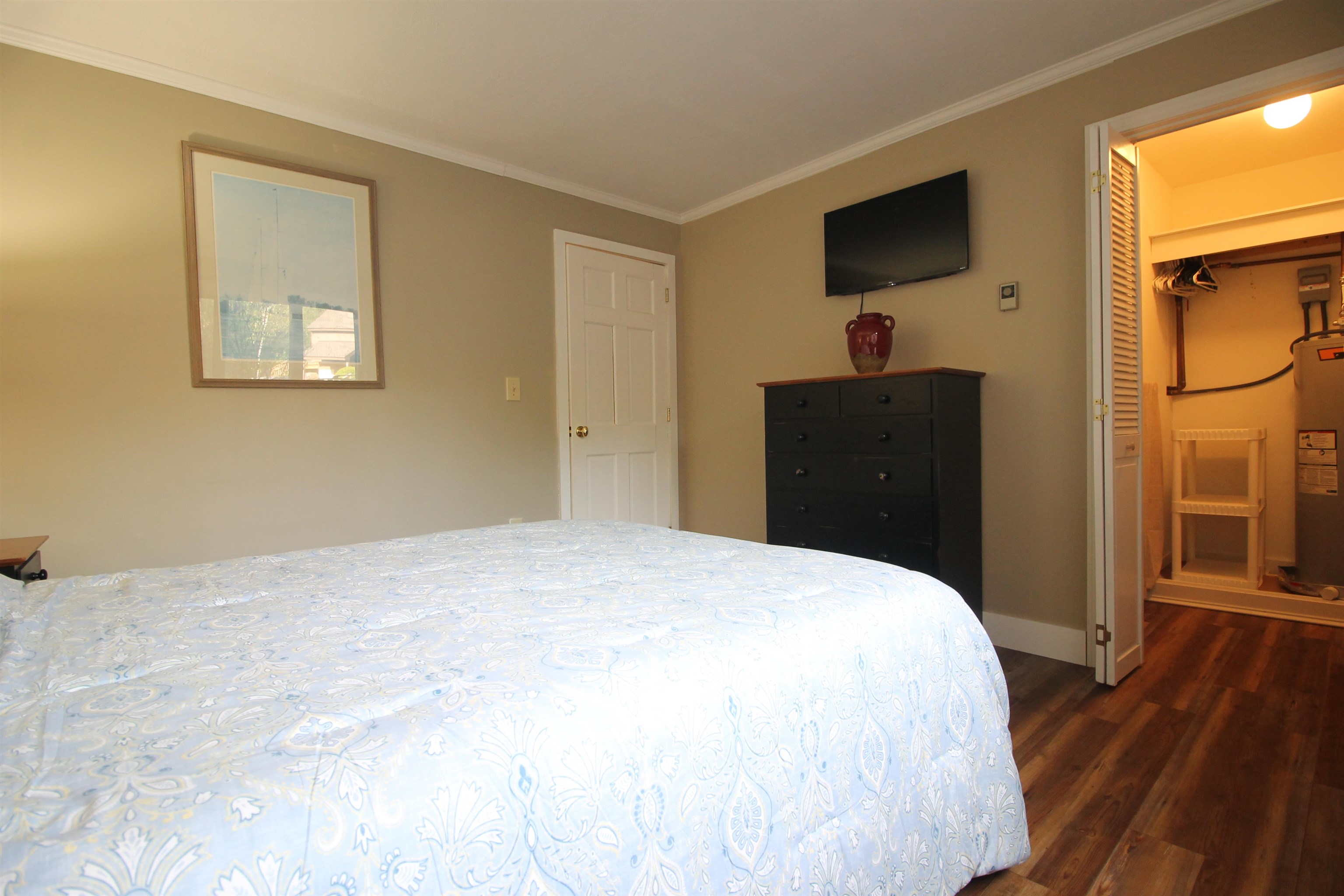 Large walk in closet with extra storage