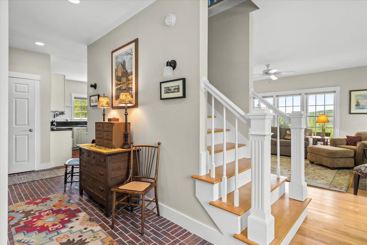 stairway to upstairs bedrooms and office