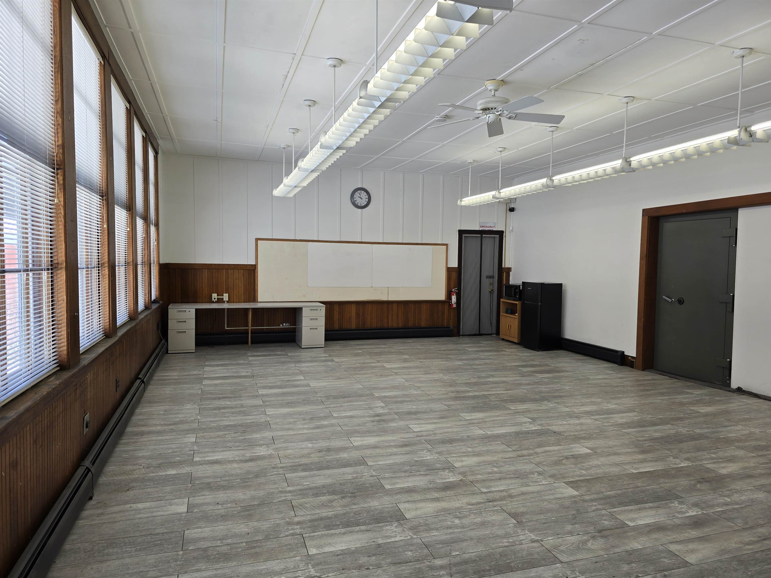 Open space w/security vault room