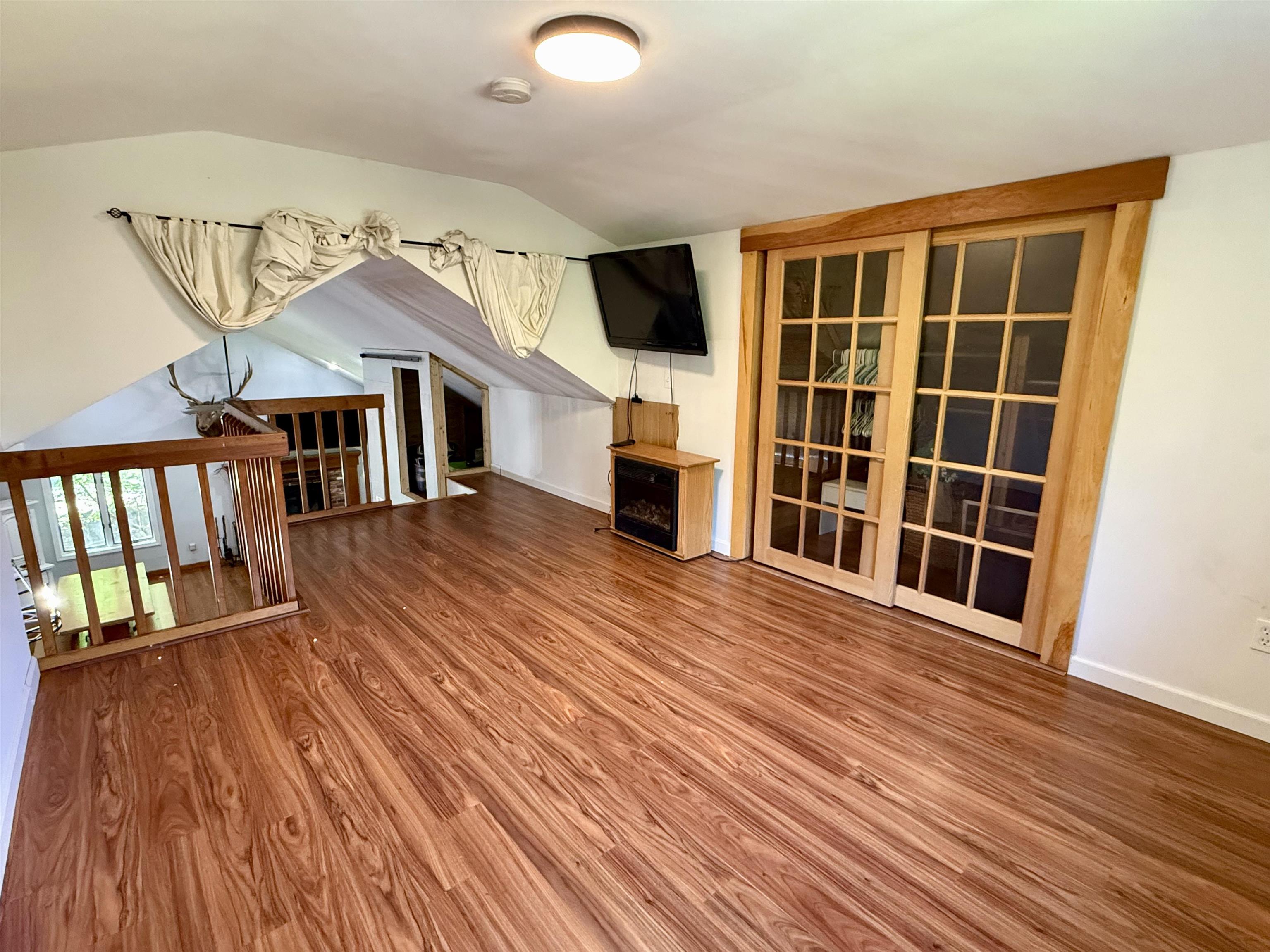 Loft space with cedar closet