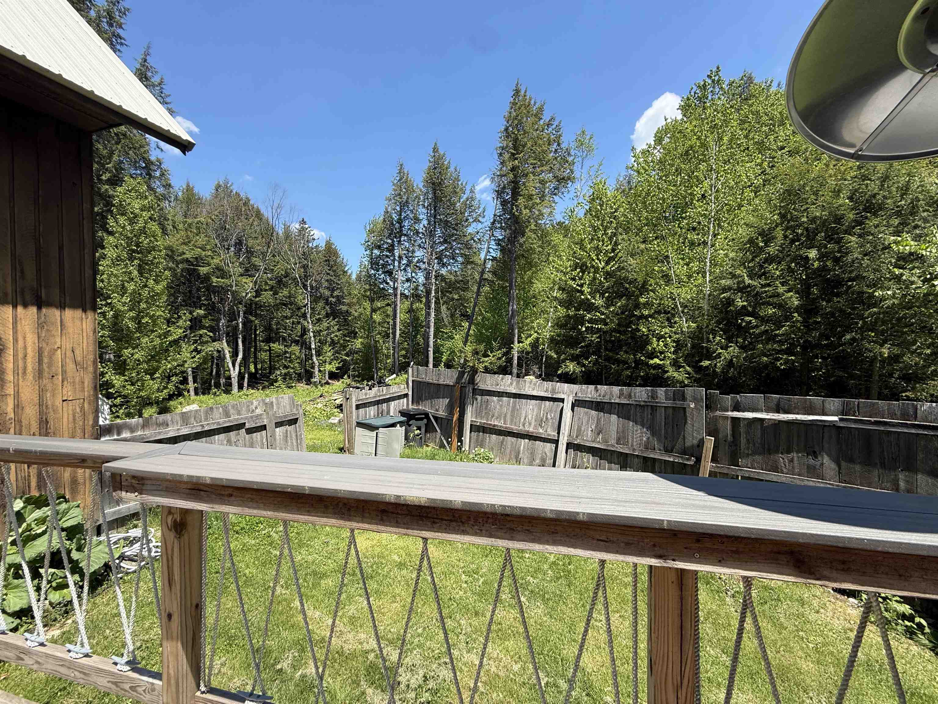 Fenced in yard space
