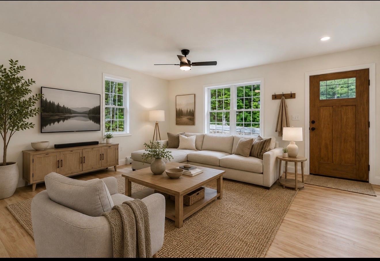 VIRTUALLY STAGED LIVING ROOM
