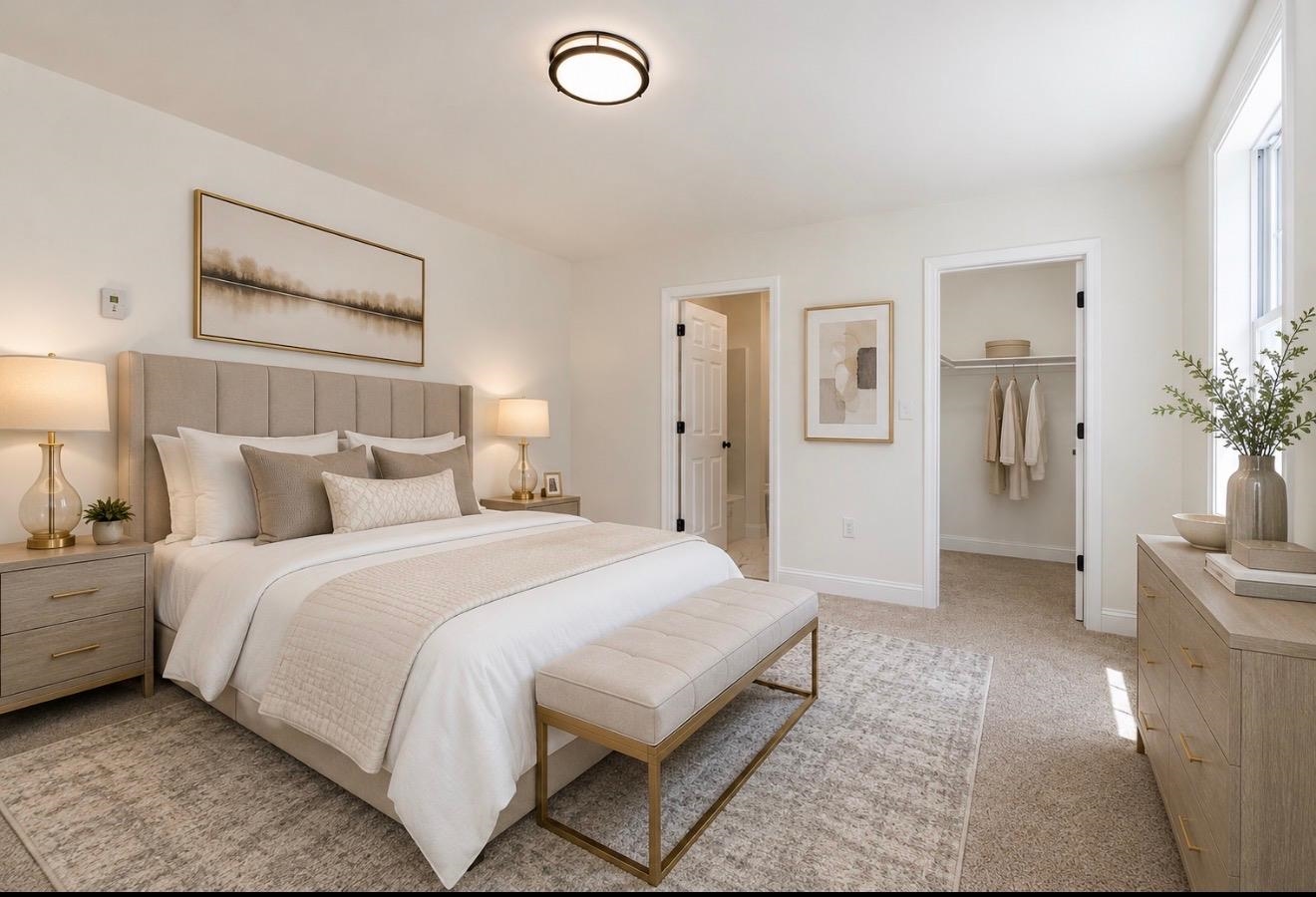 VIRTUALLY STAGED PRIMARY BEDROOM