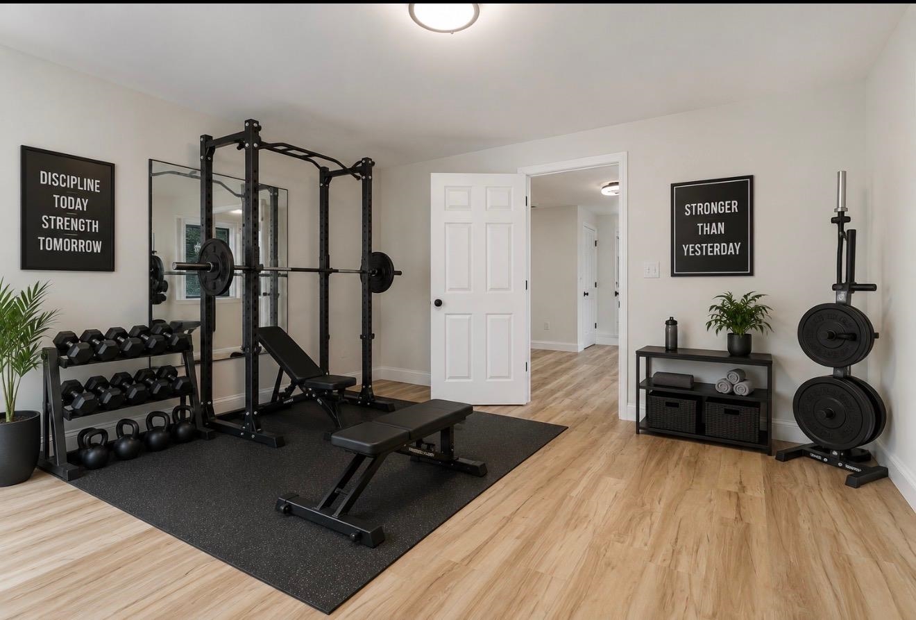VIRTUALLY STAGED GYM SPACE