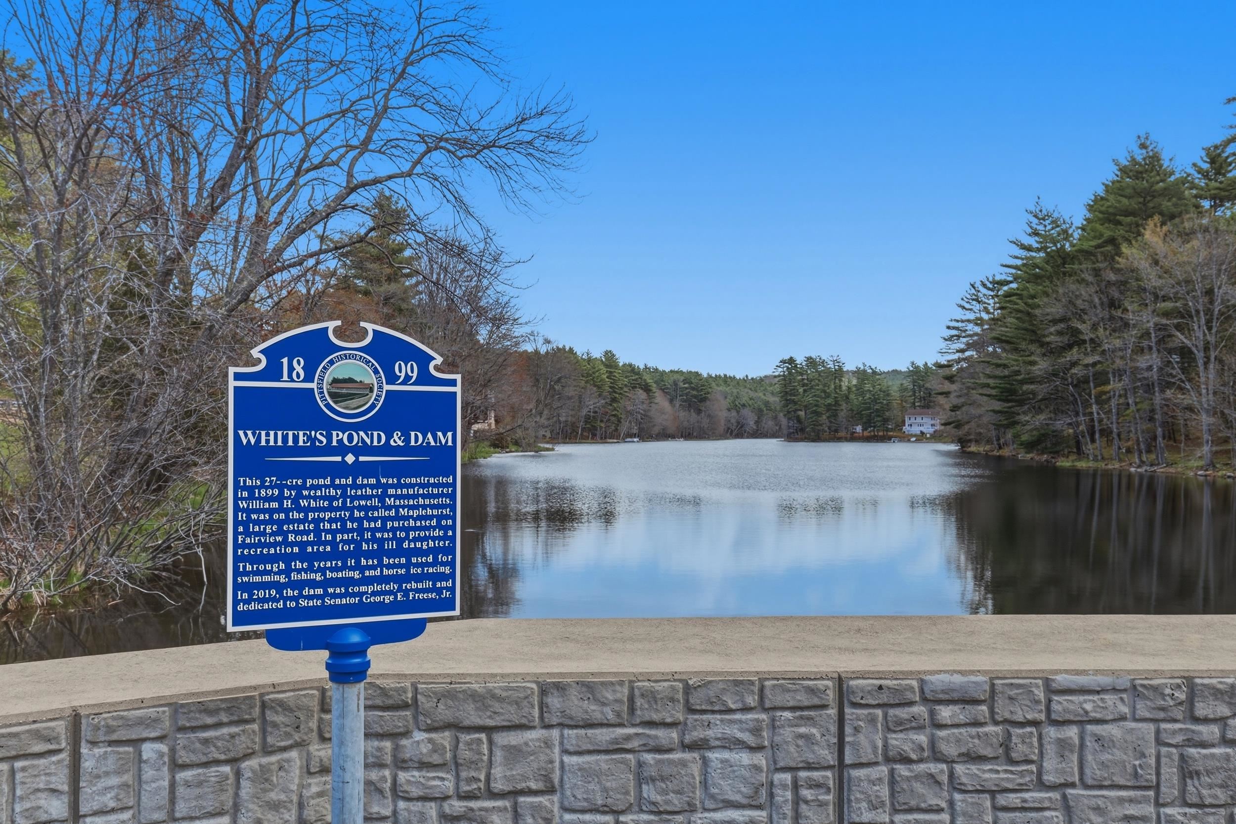 White Pond just a short distance away