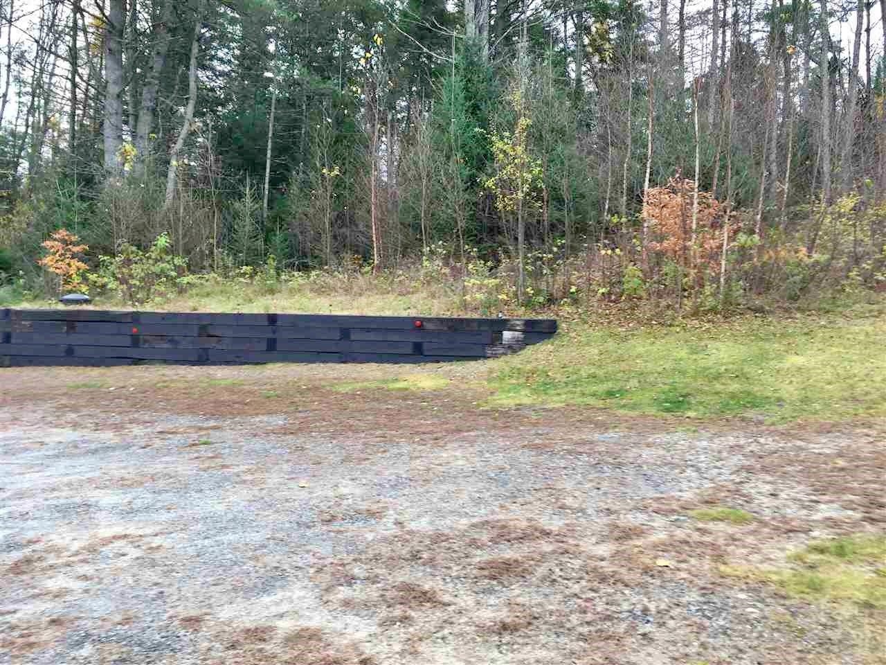 Retaining wall and parking area