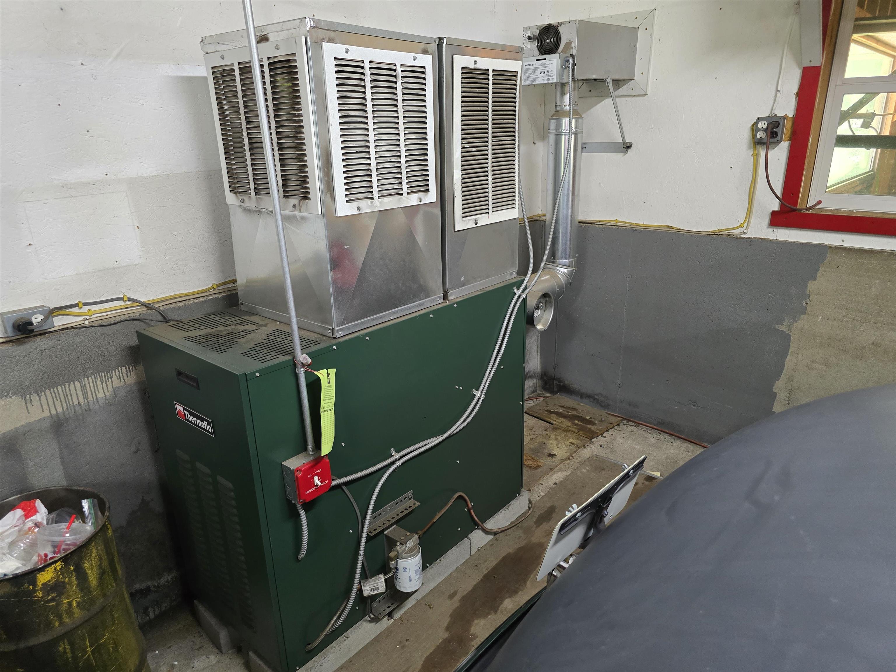 garage heating unit for year round use.