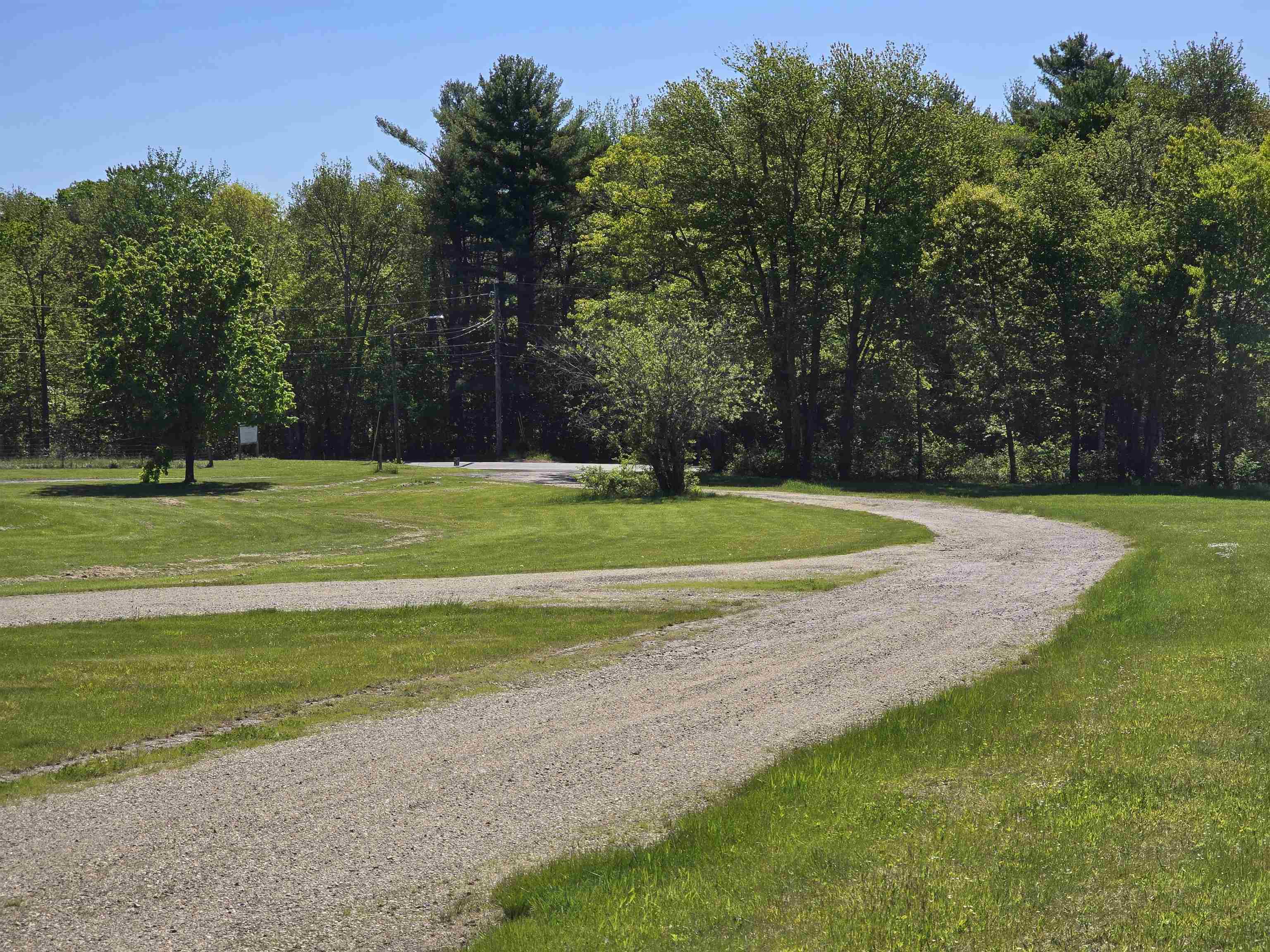 looking back towards the road
