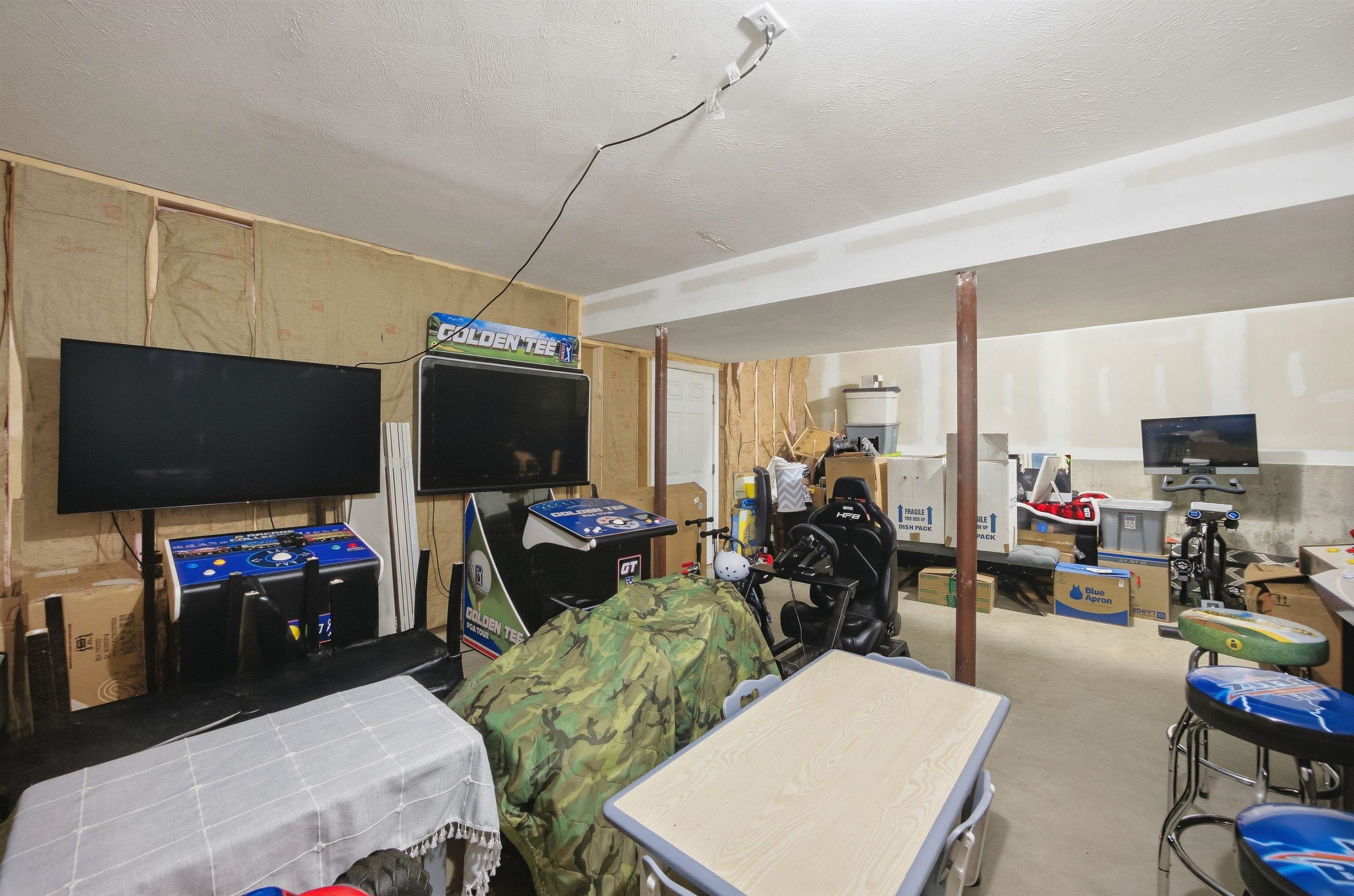 Unfinished Space in the Basement