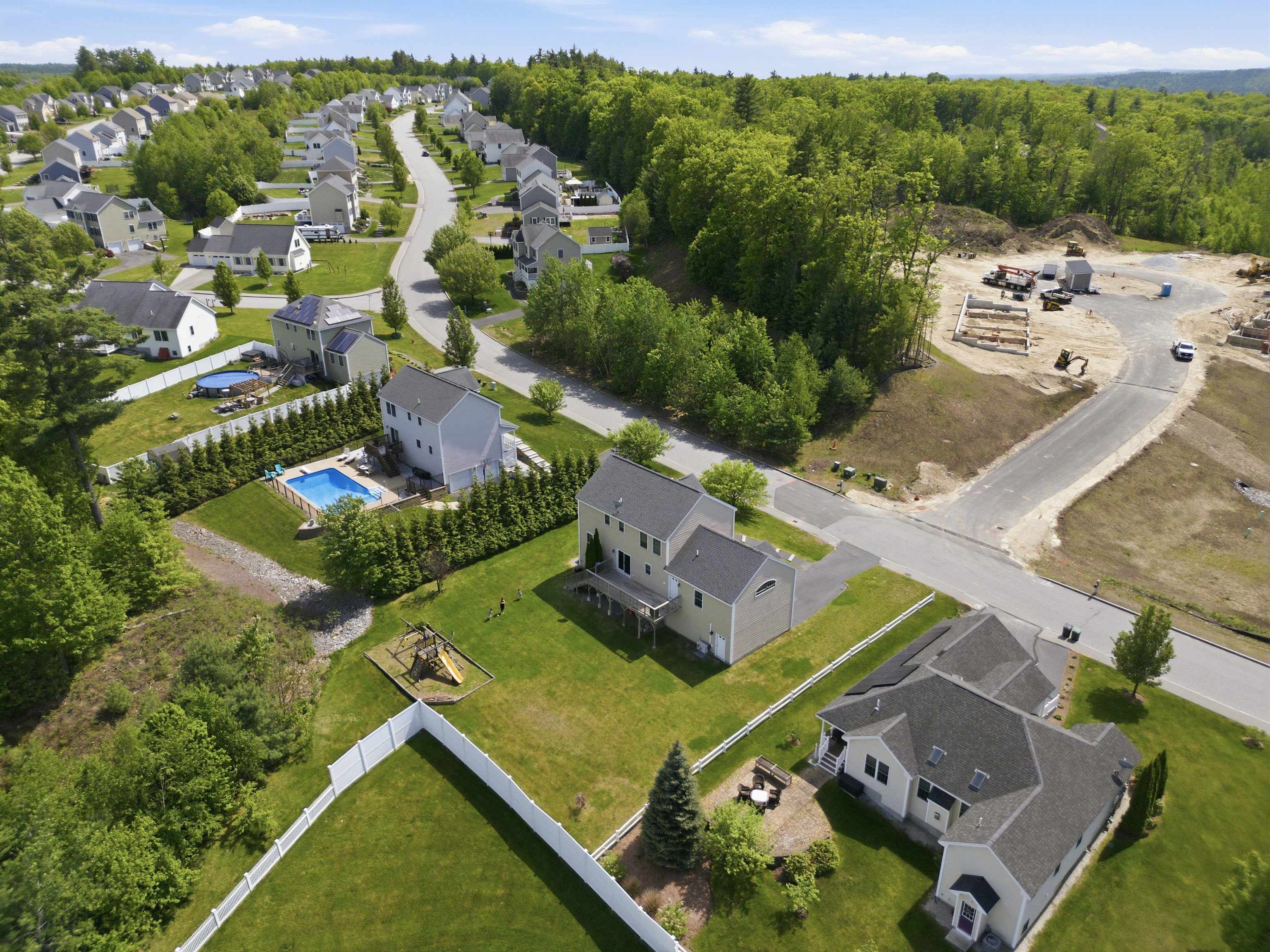 Aerial View of Back of Home