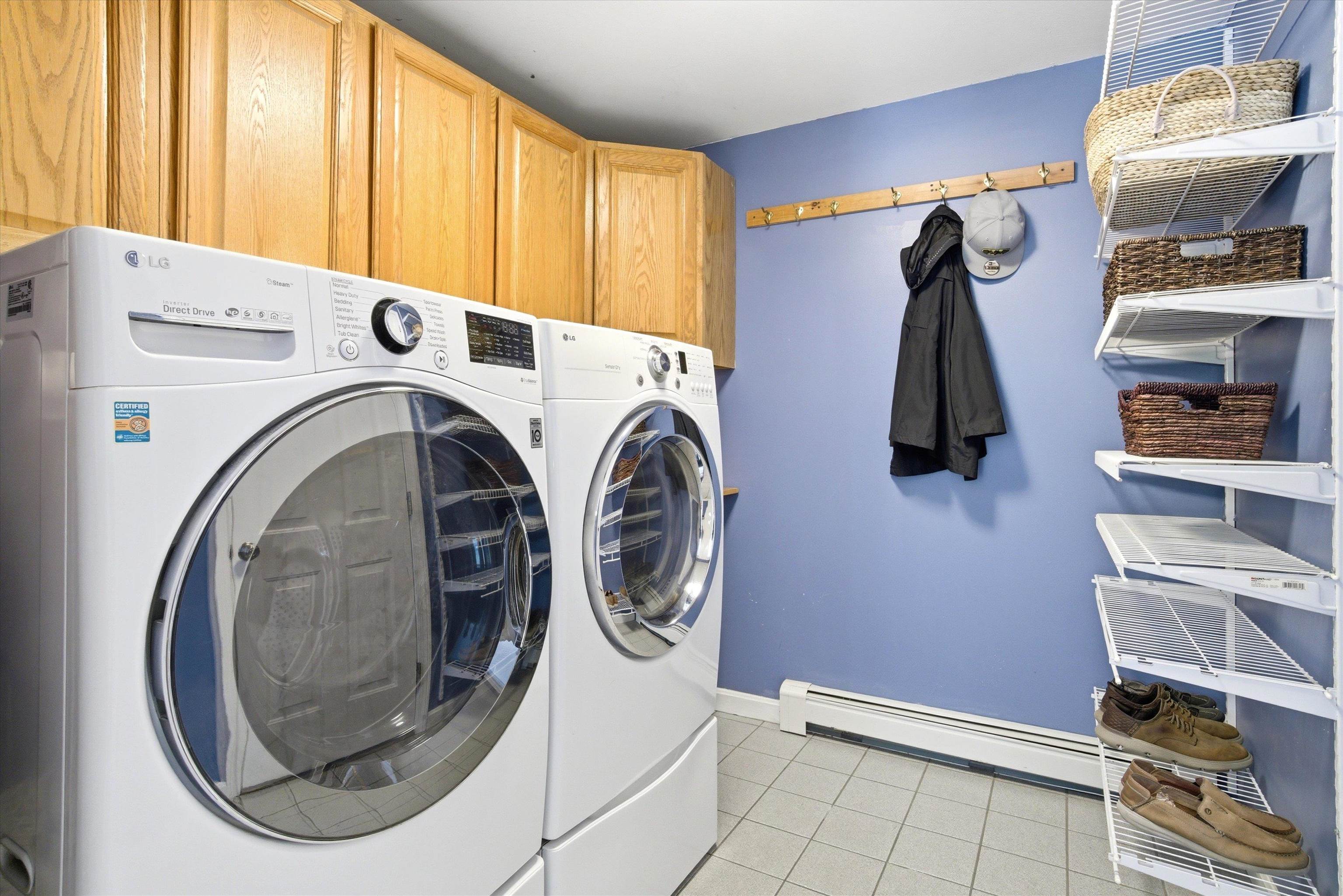 Come in from your heated garage at days end, enter into your mudroom and laundry room. Convenient!