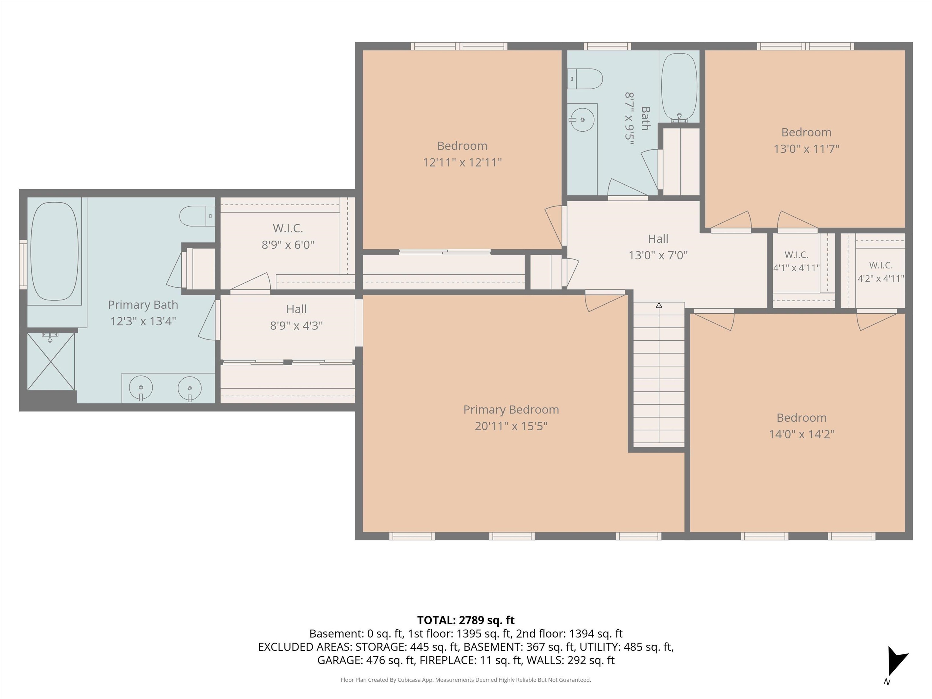 Upper Level Floor Plan
