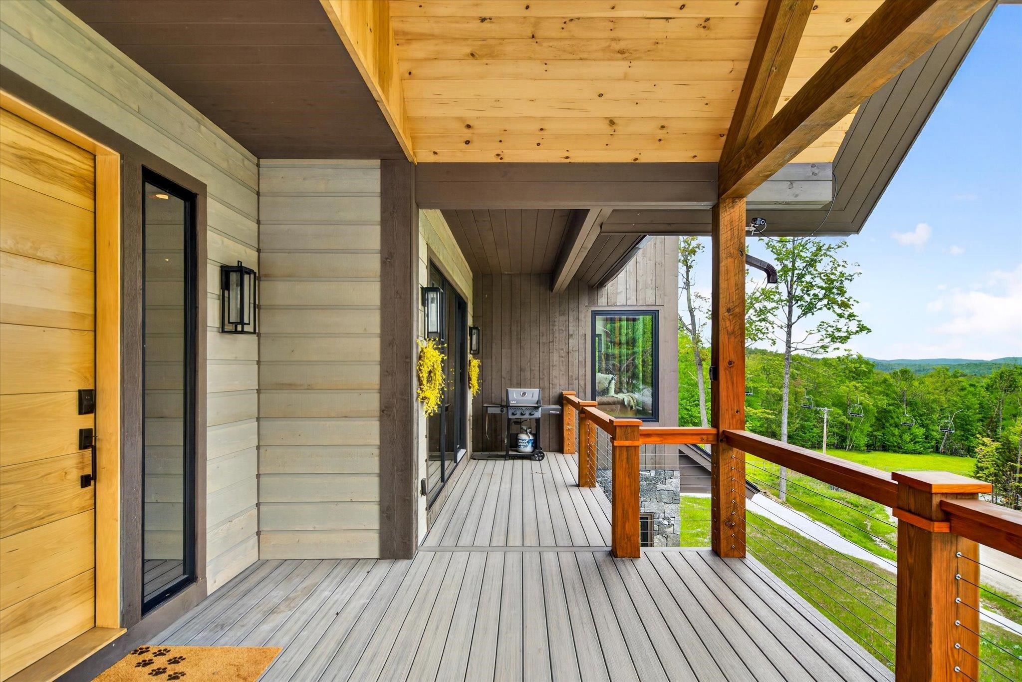 Front Entry and Covered Deck