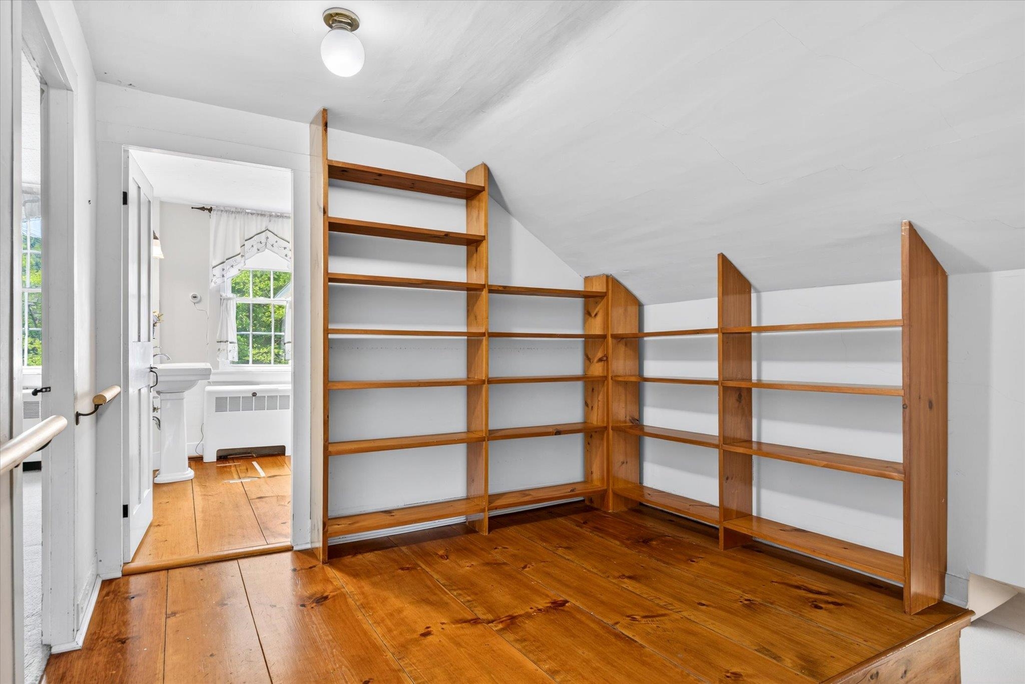 upstairs library area