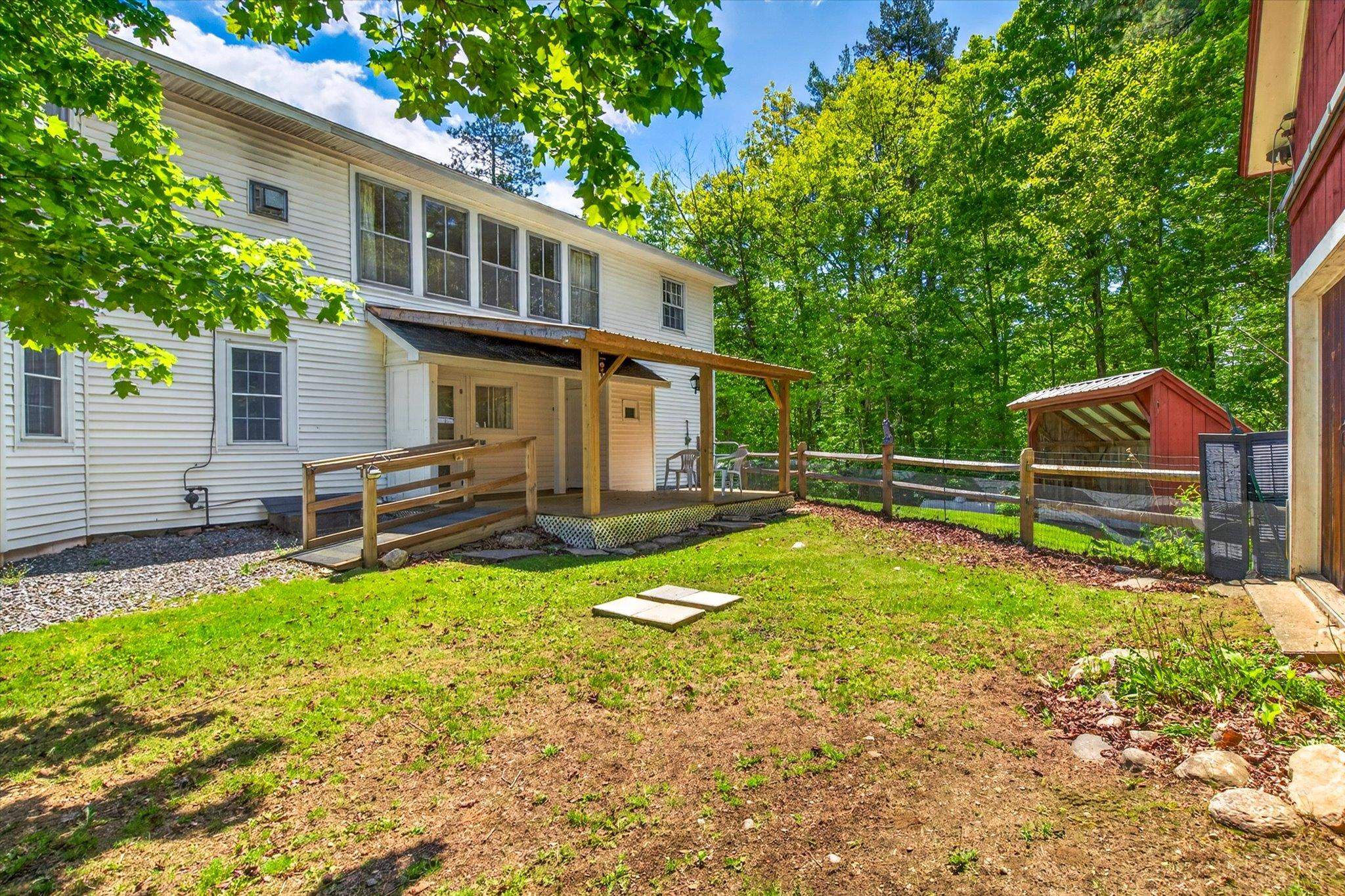 Fenced in back yard
