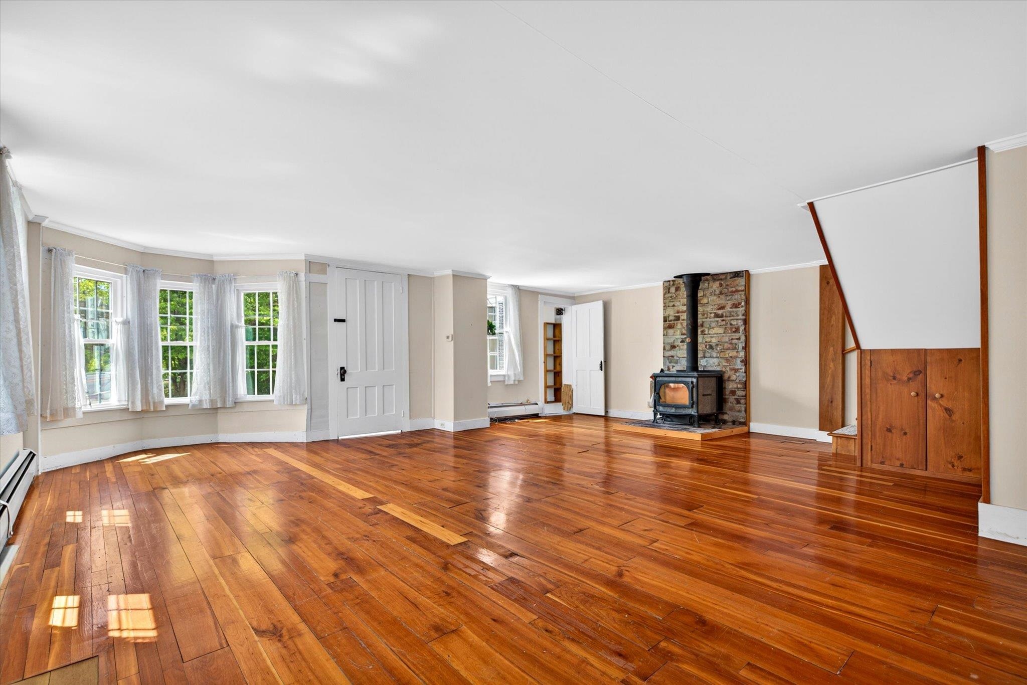 Pretty wood floors in the living room
