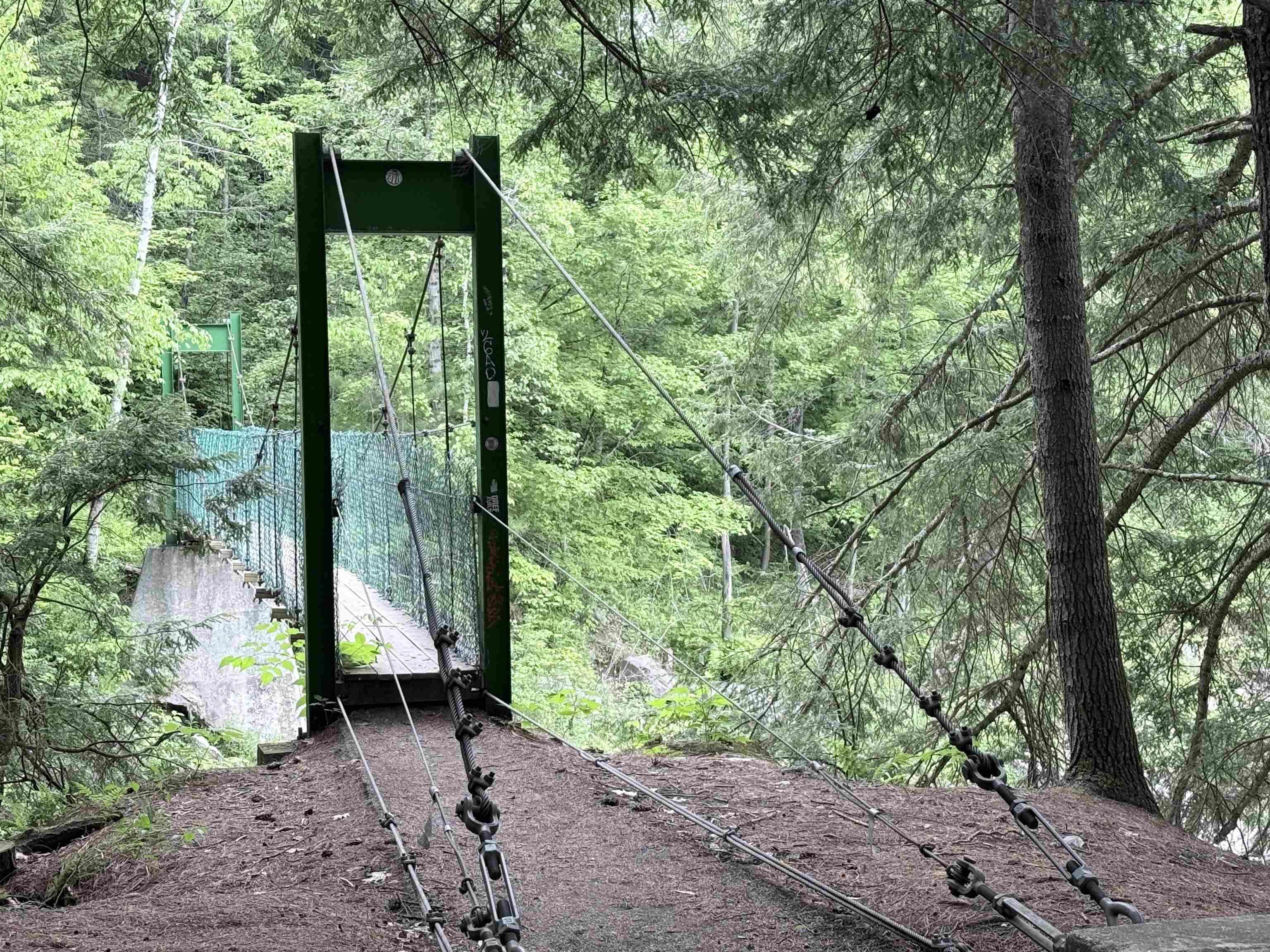 Foot bridge over the gorge