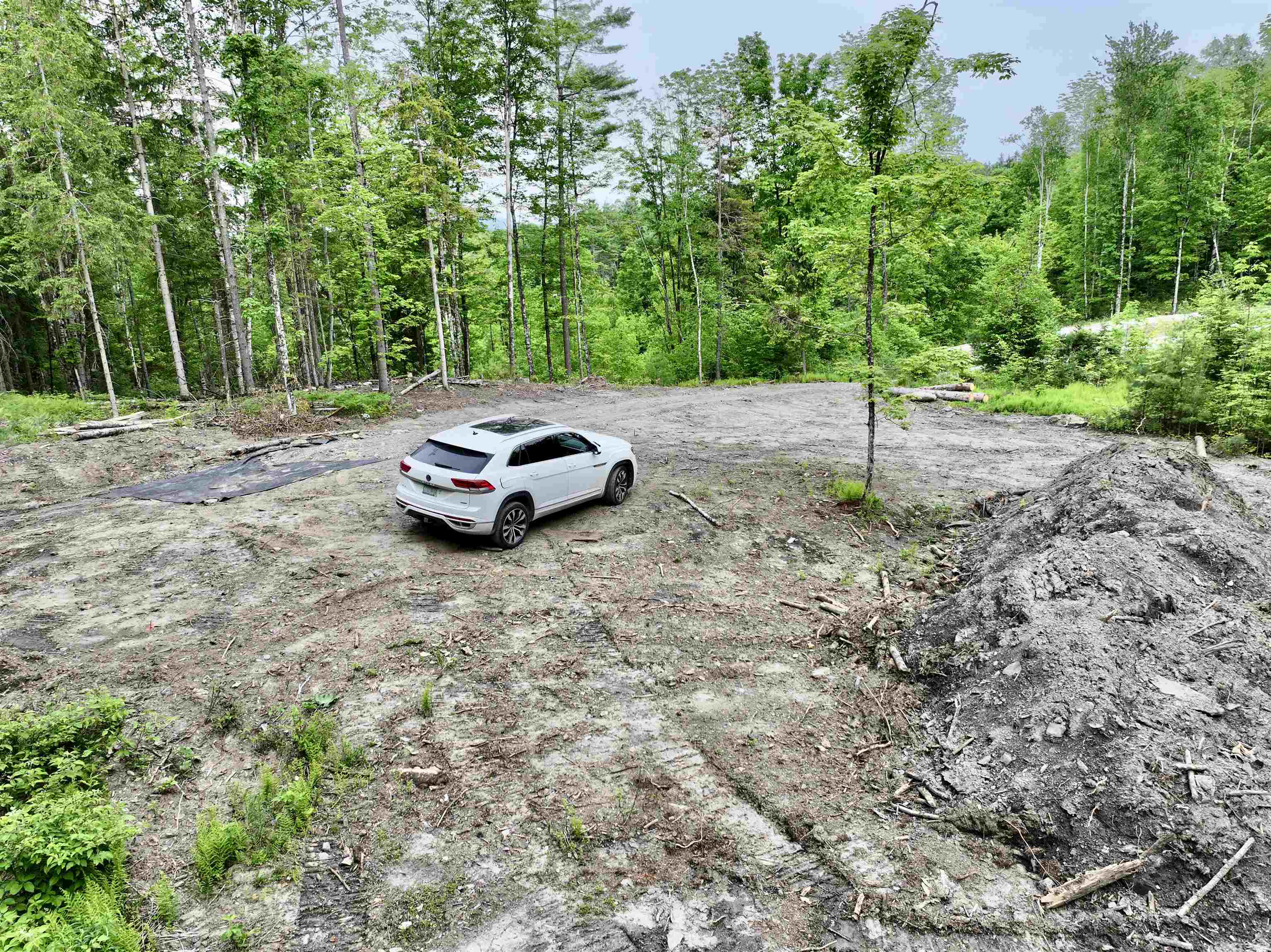 Car is where garage would be