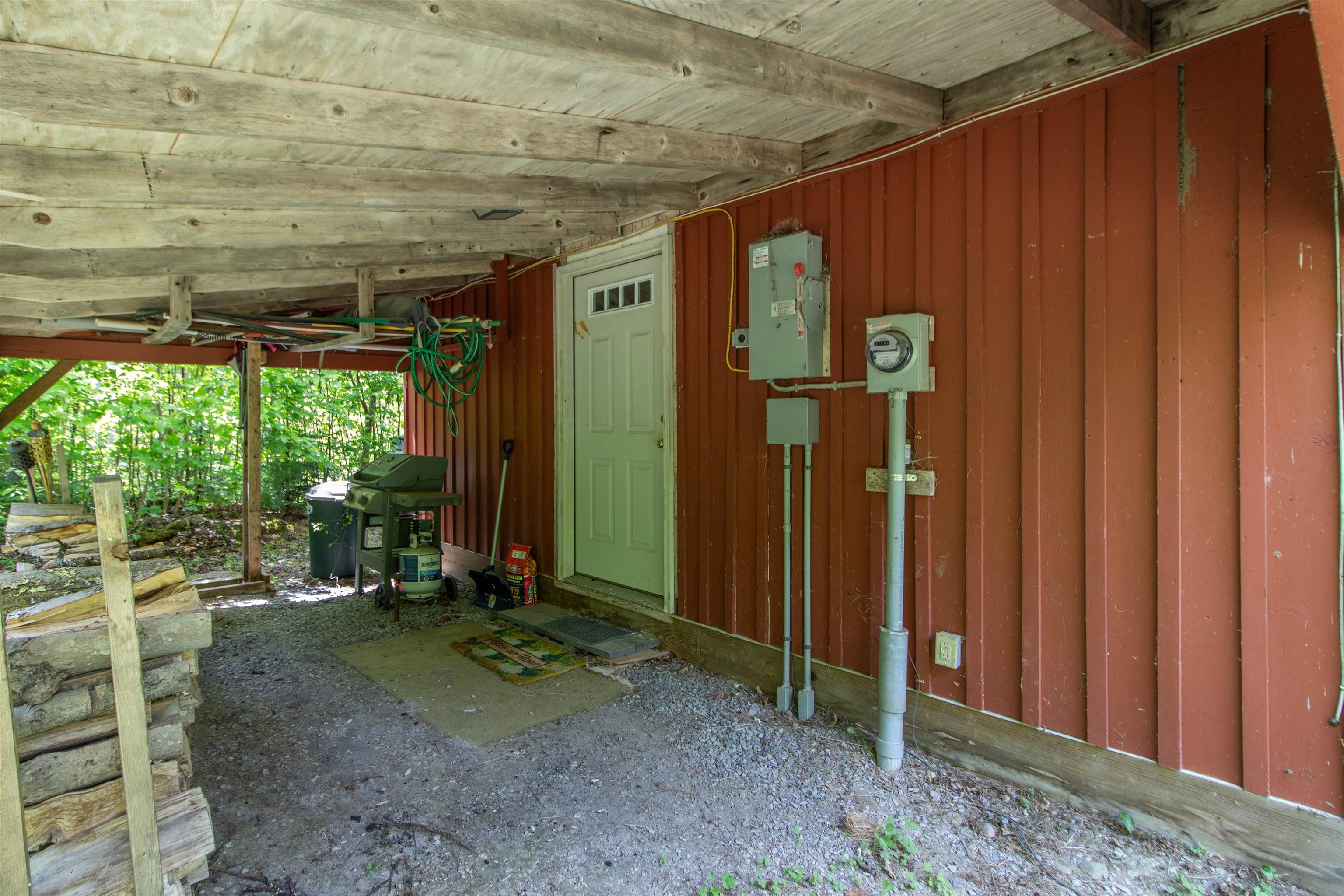 Woodshed off the North end of the cabin