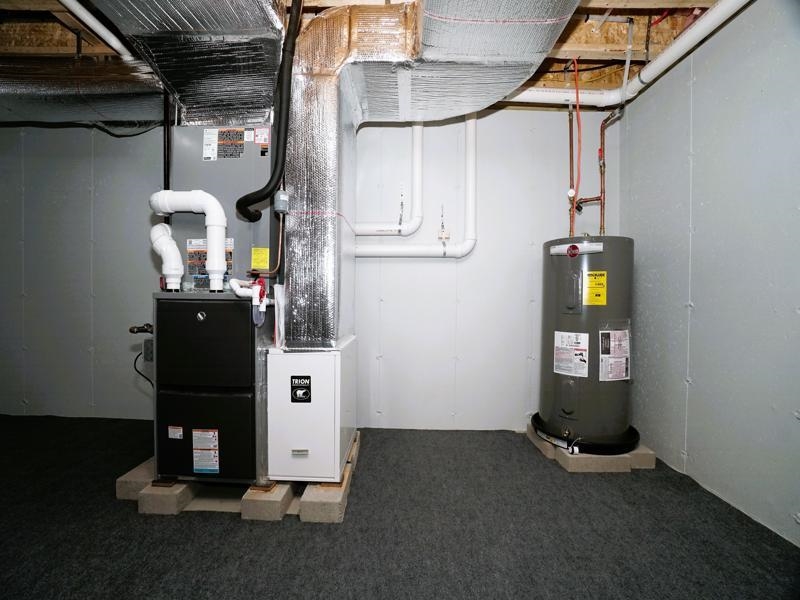 Partially finished- basement- utility room 25461842