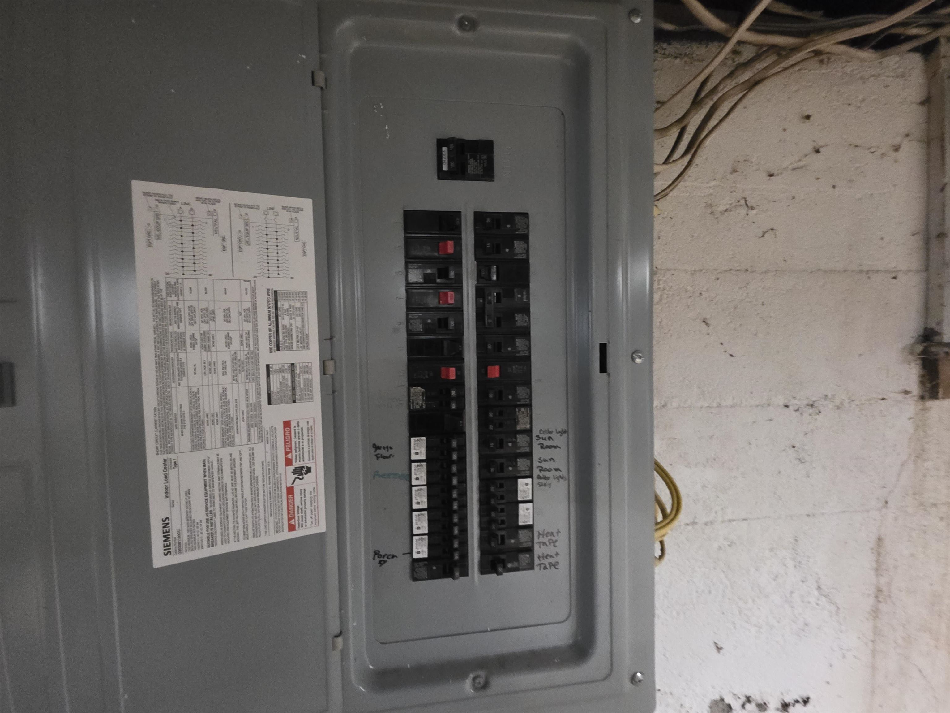 Electrical panel 25476154