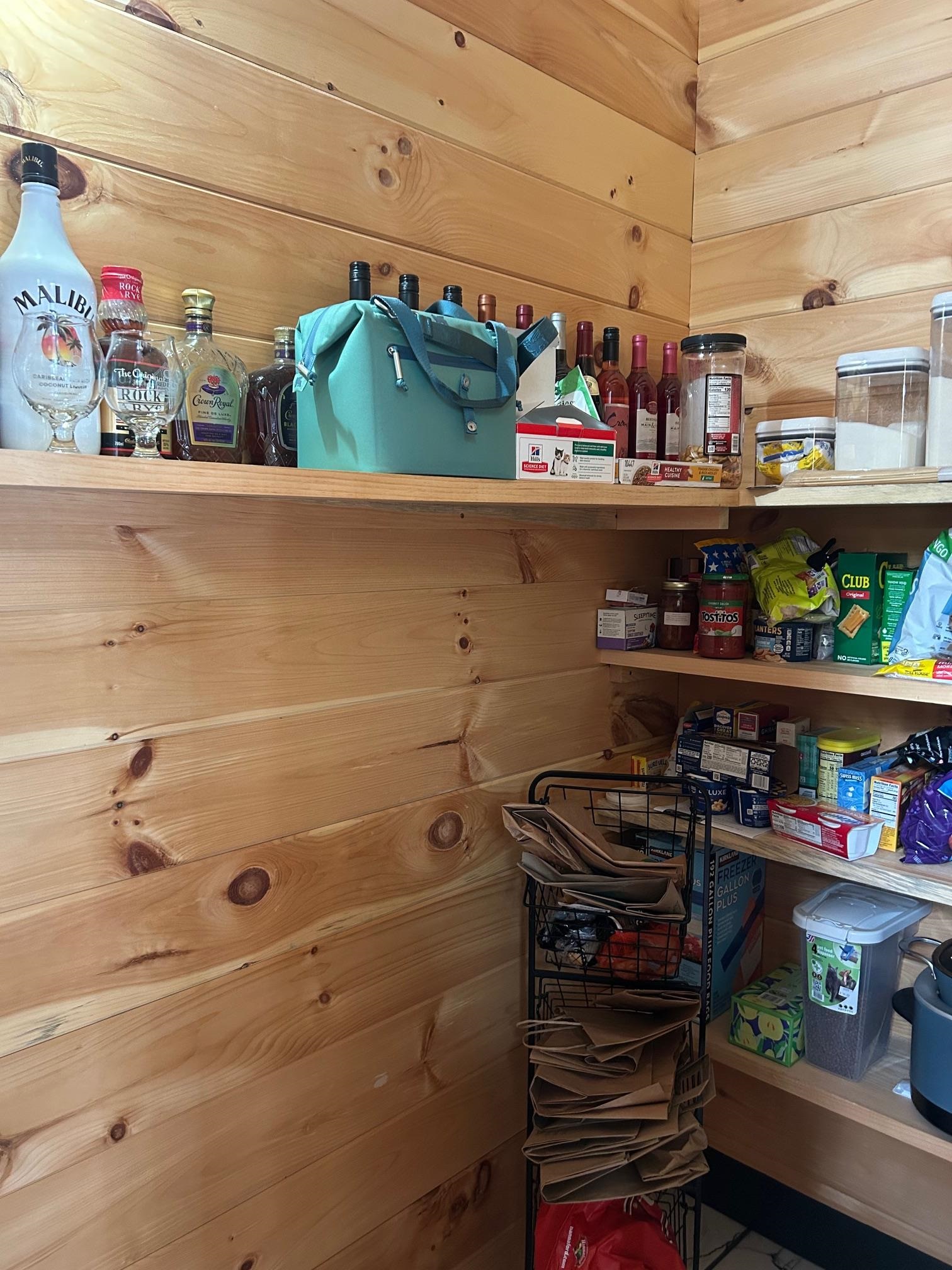 Pantry and coat closet