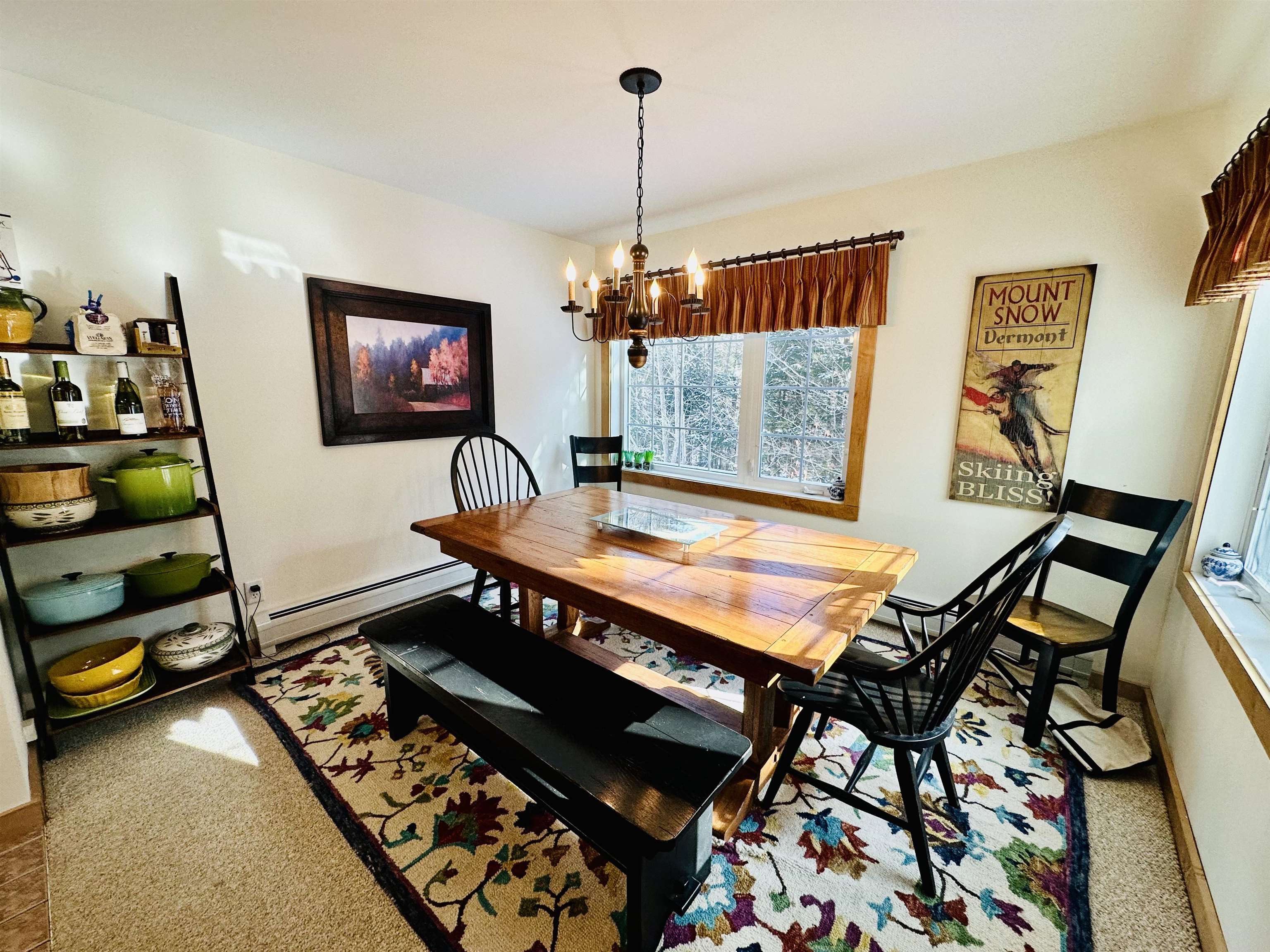 Spacious dining room